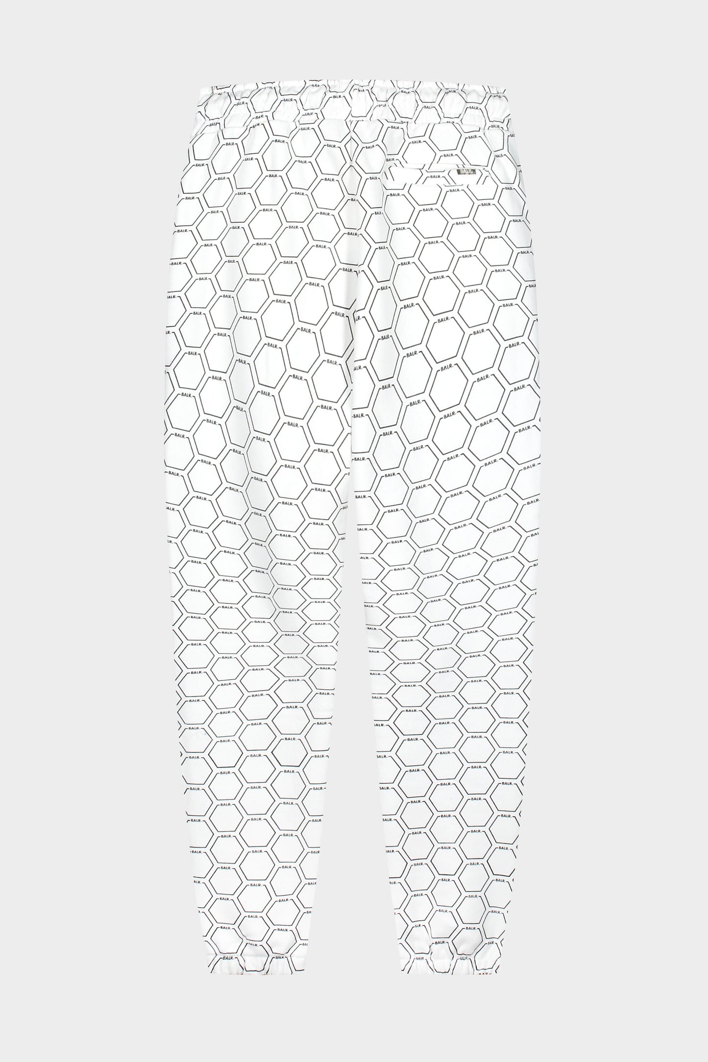 Olaf Straight Sweatpants Hexagon AOP Bright White/Jet Black
