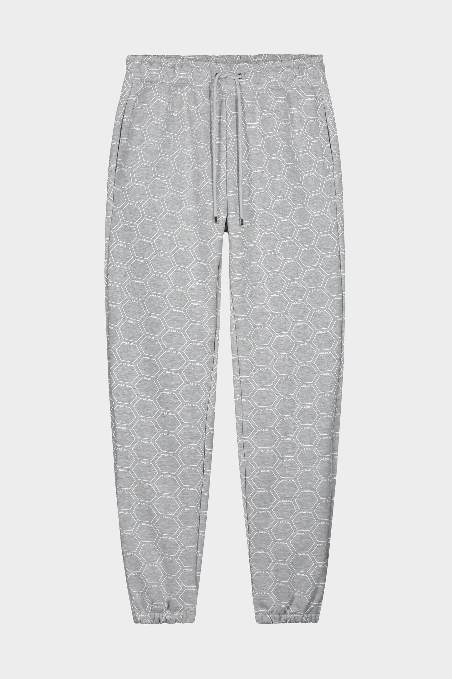 Olaf Straight Hexagon AOP Sweatpants Grey Heather