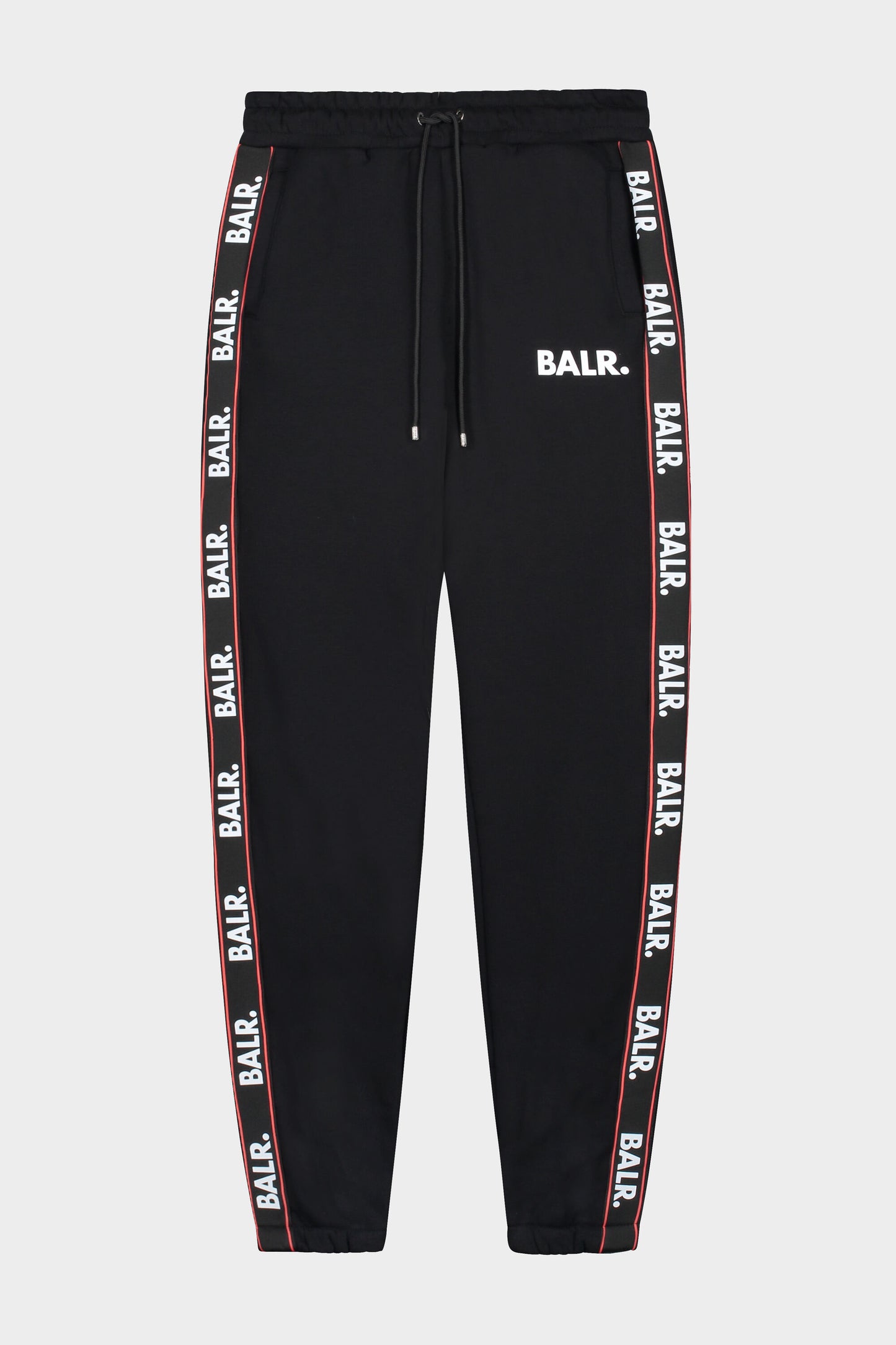 Olaf Straight Repeat Tape Sweatpants Black/Red