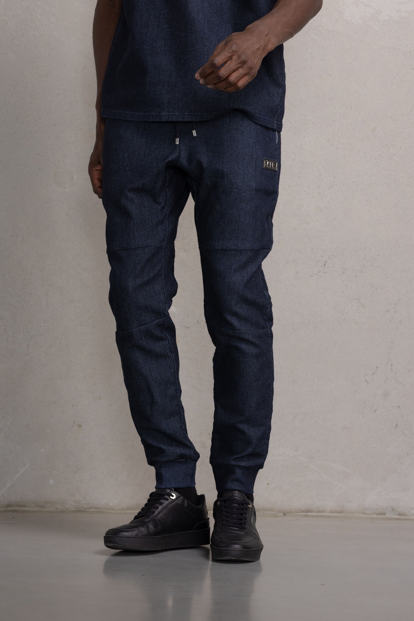 D10 Straight Denim Sweatpants Dark Aged.