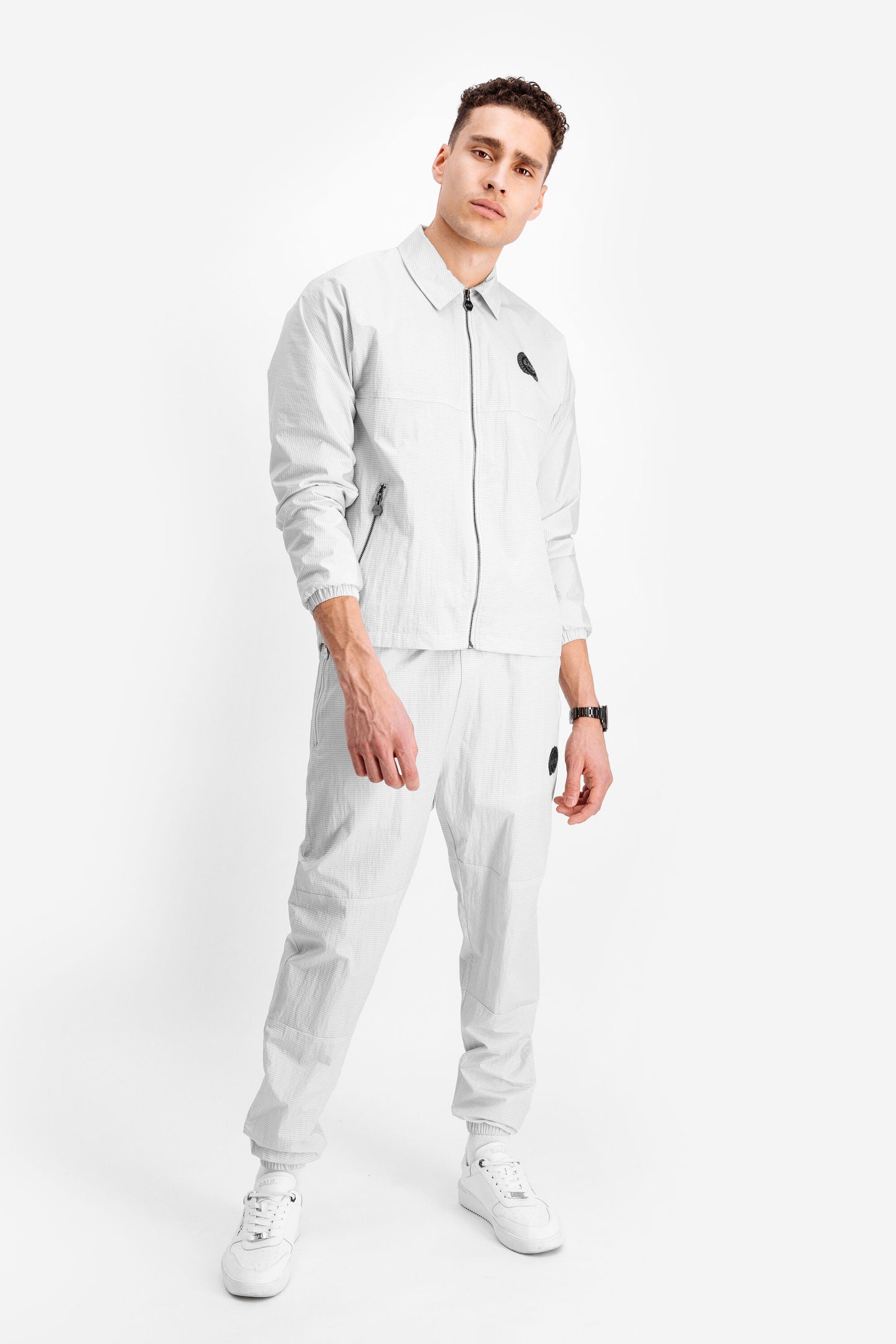 Tech Badge Classic Track Jacket Lt Grey