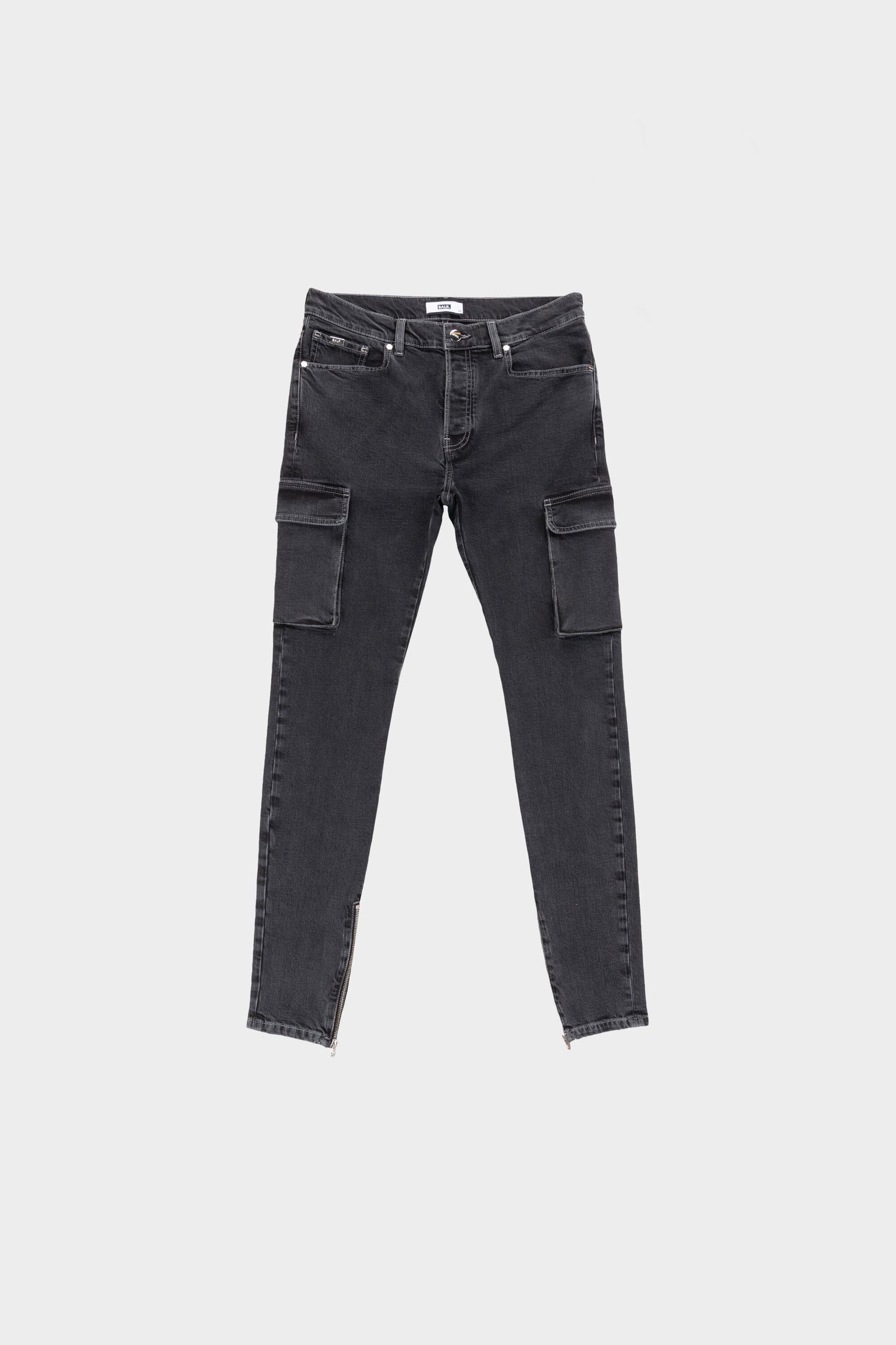Cargo Slim Jeans Dk Denim Grey