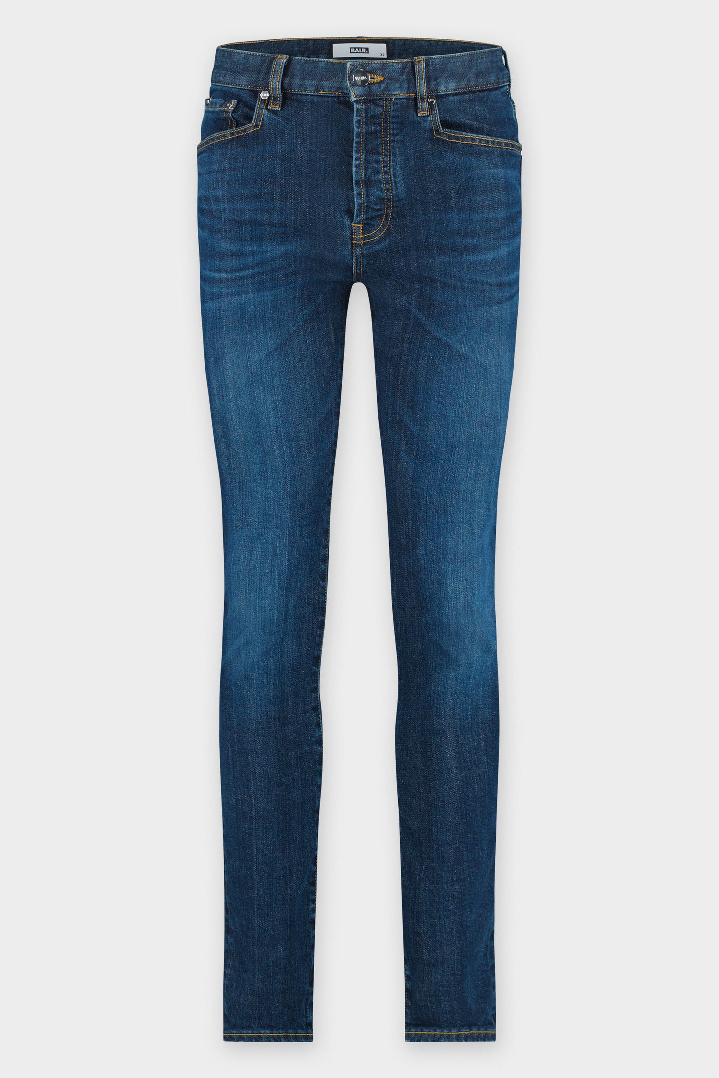 James Slim Mid Aged Denim Solid Blue