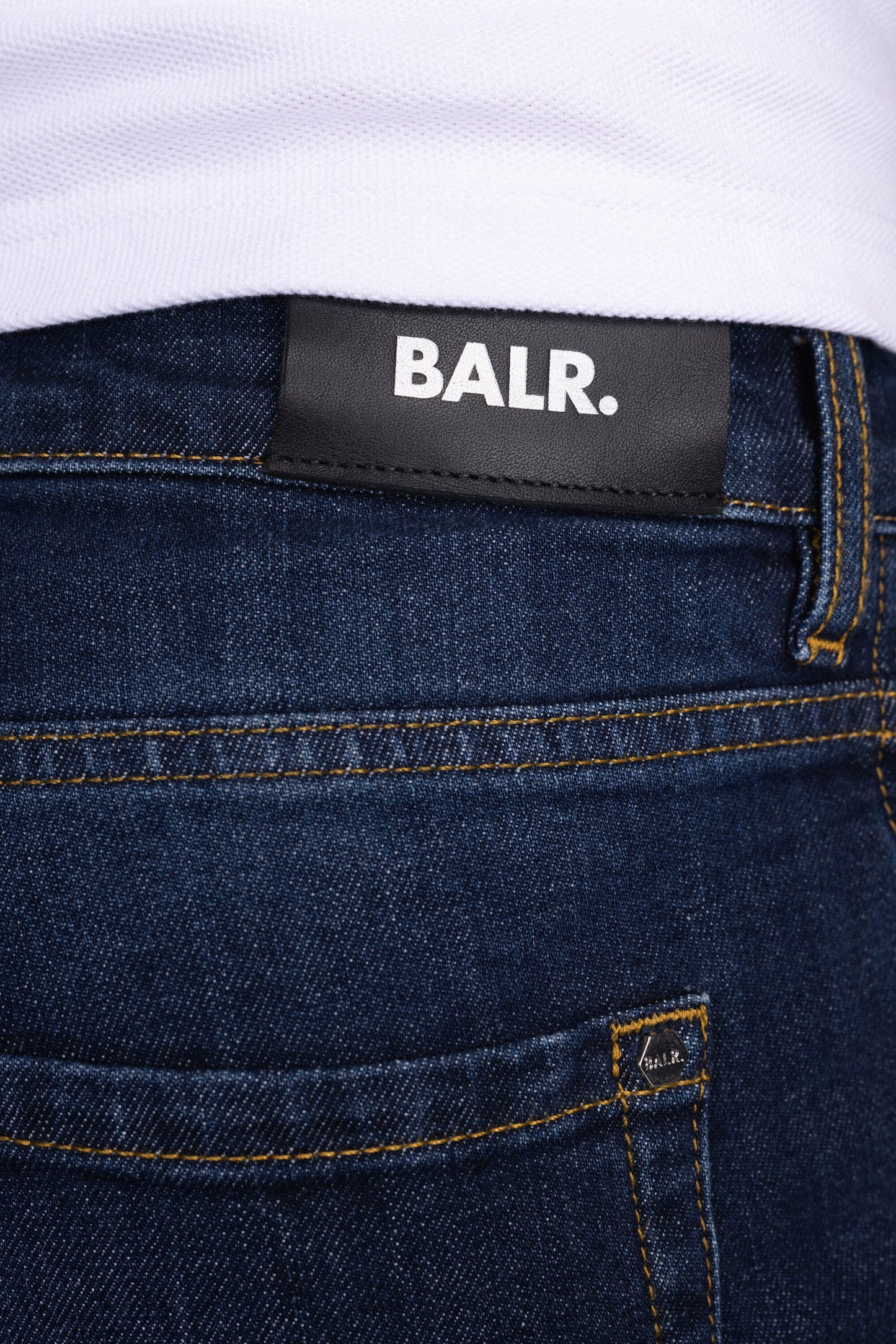 James Slim Mid Aged Denim Solid Blue