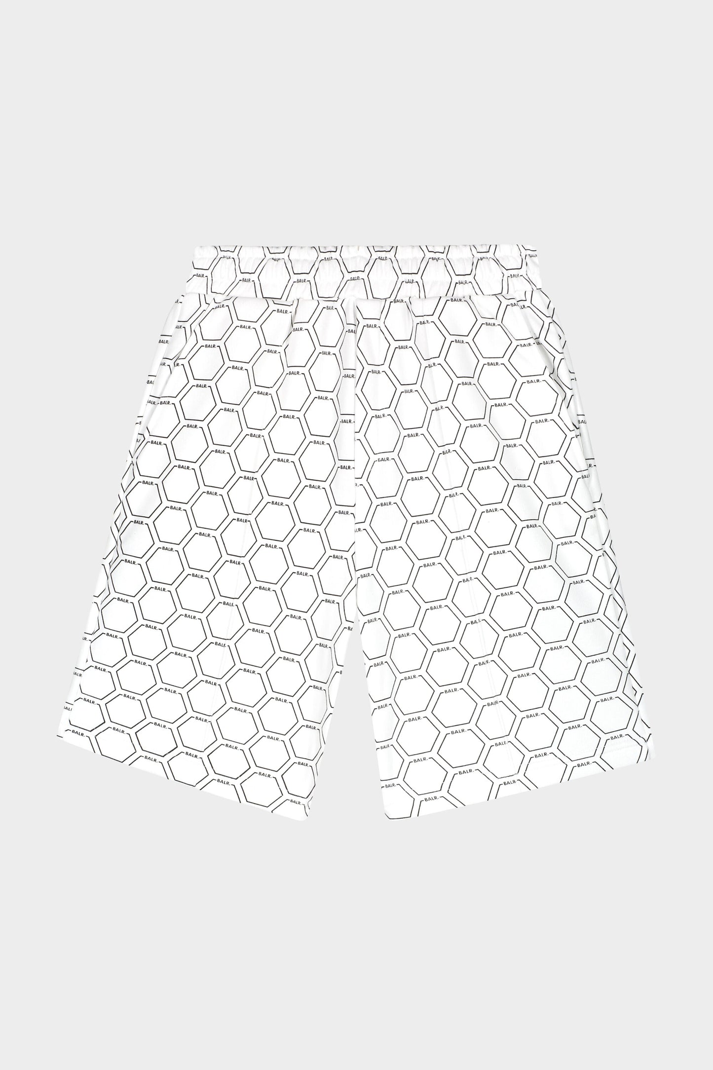 Regular Shorts Hexagon AOP Bright White/Jet Black