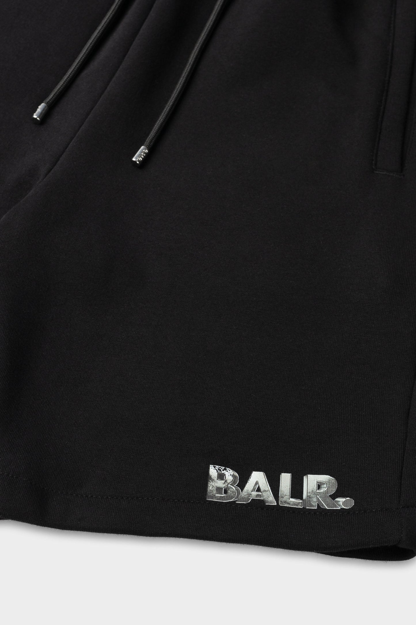Tony Regular Metal Brand Sweat Short Jet Black