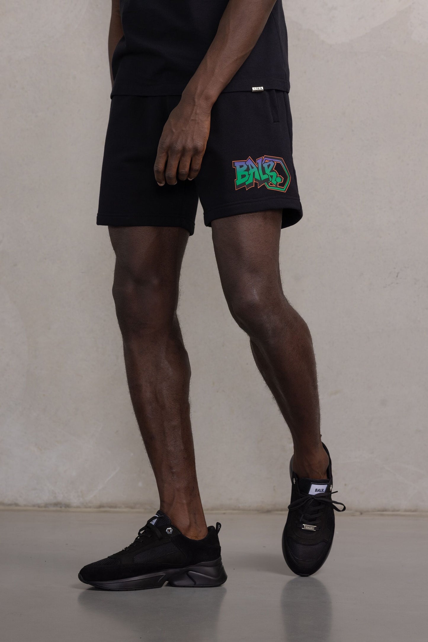 Storm Graffiti Regular Shorts Jet Black