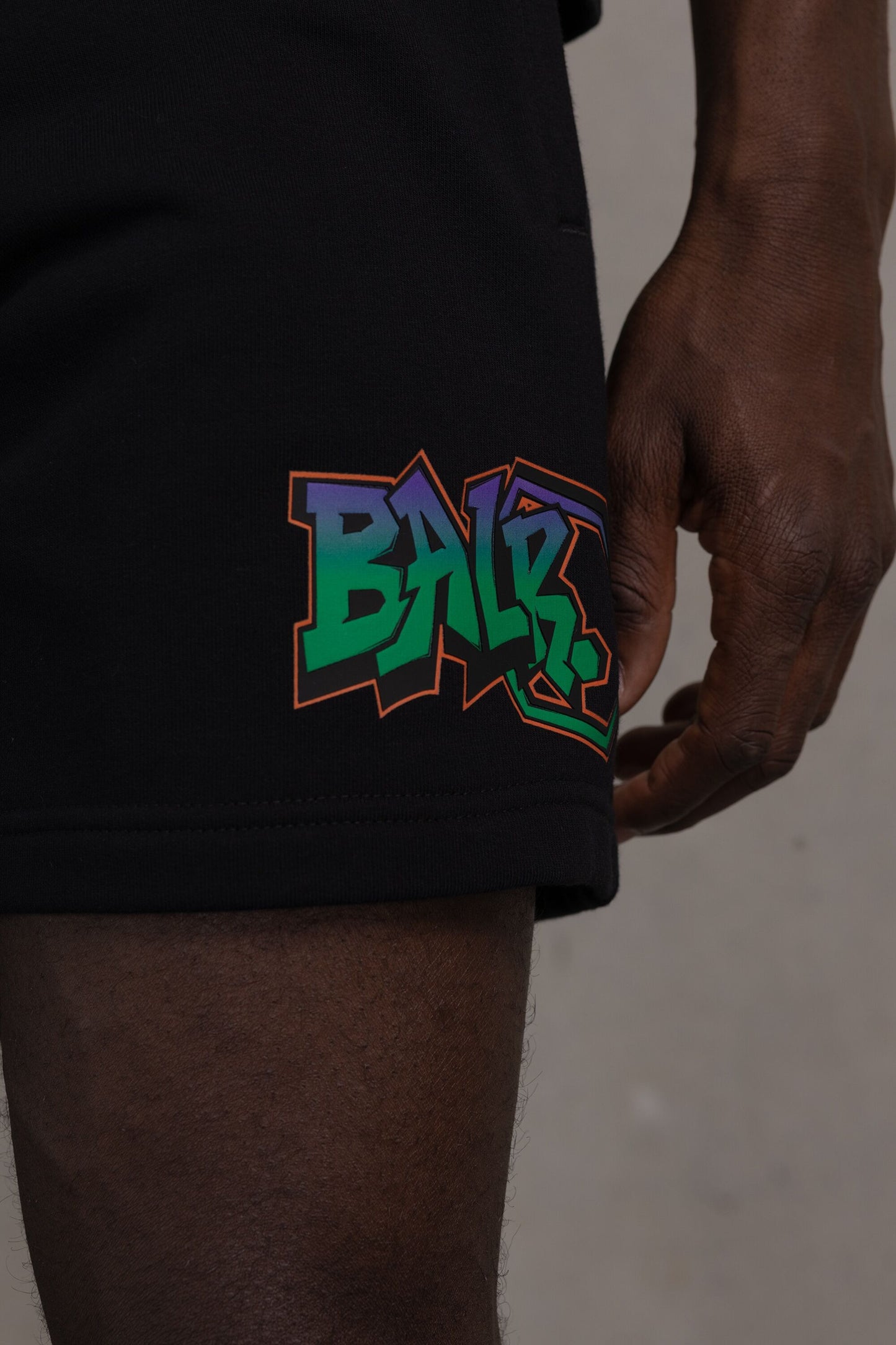 Storm Graffiti Regular Shorts Jet Black