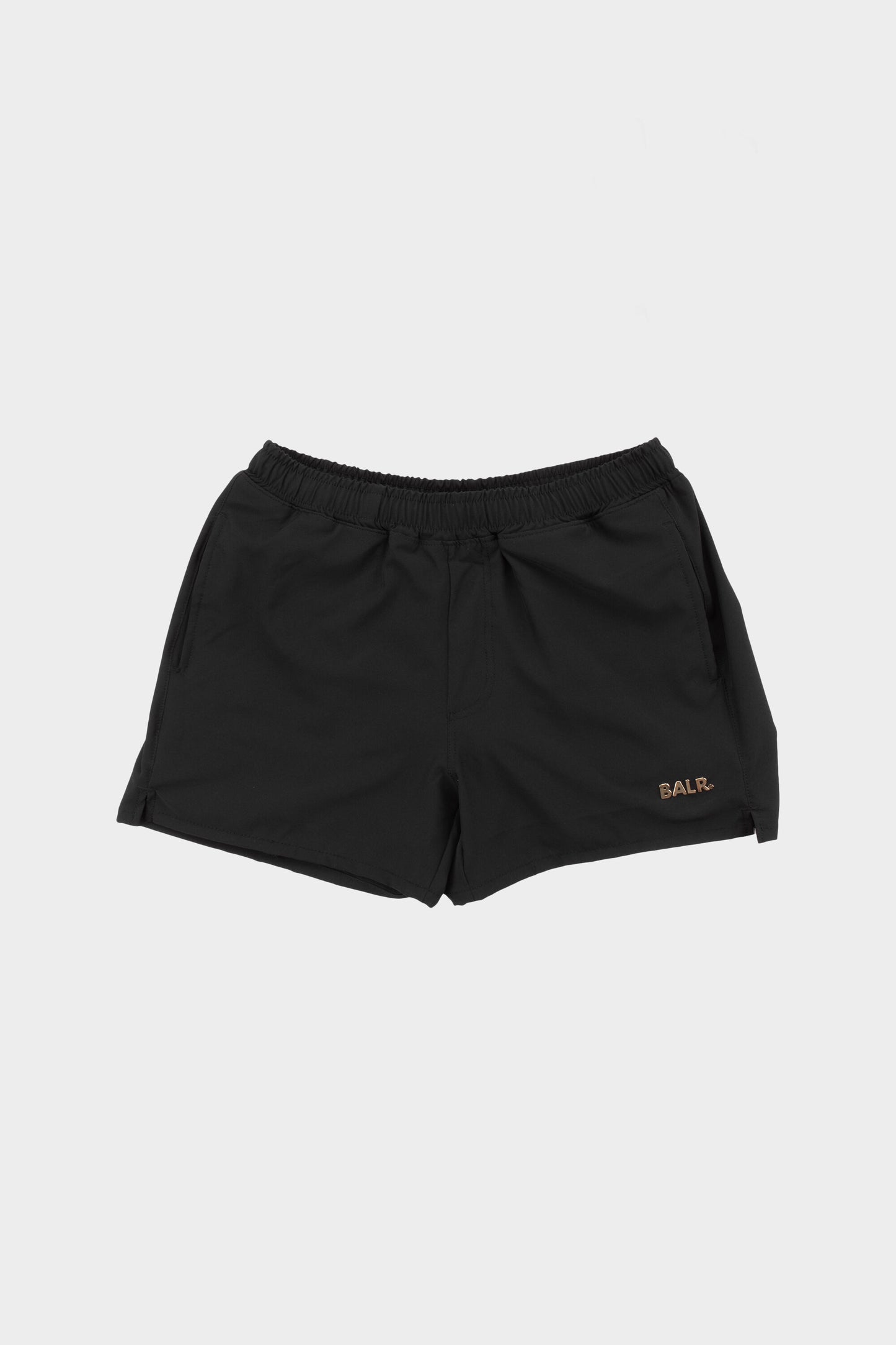 Gold Metal Plate Classic Swimshort Jet Black