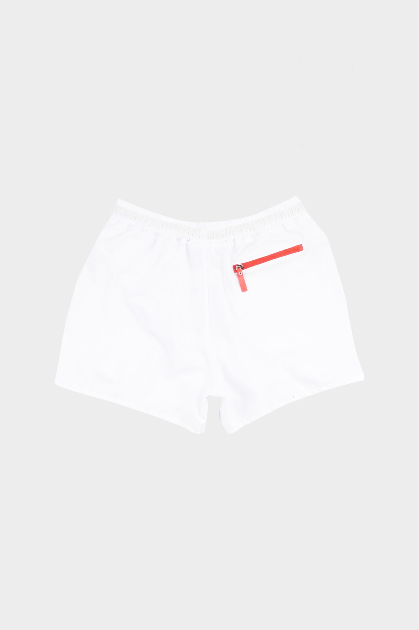 Bright Orange Branded Swimshort Bright White