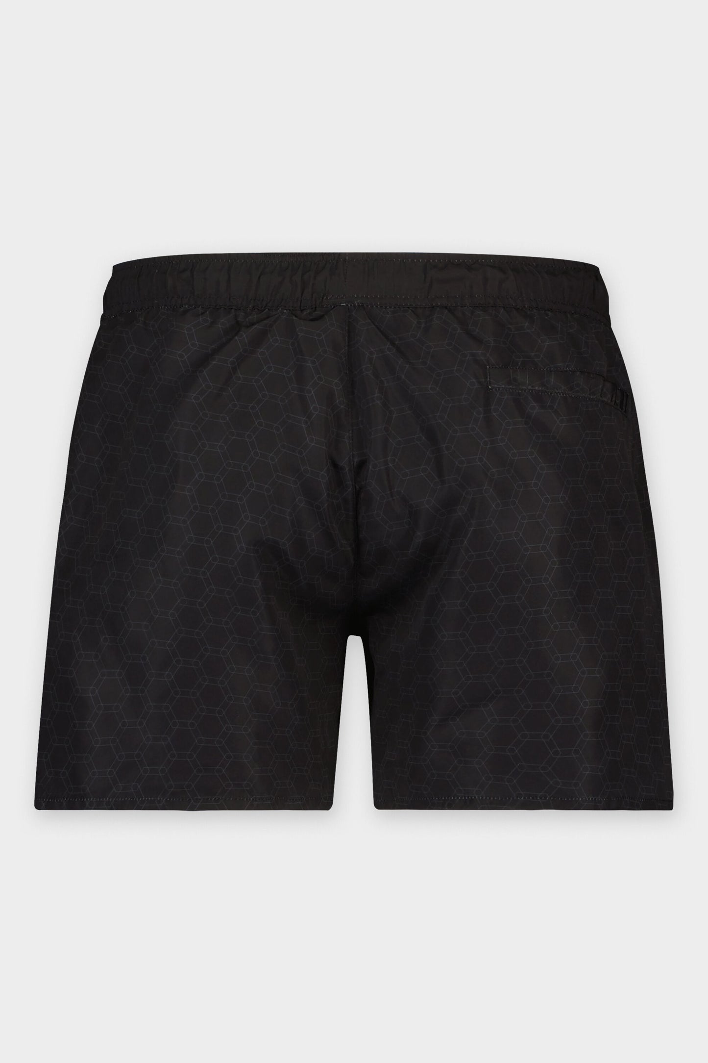 Classic Hexagon Allover Swimshort Jet Black