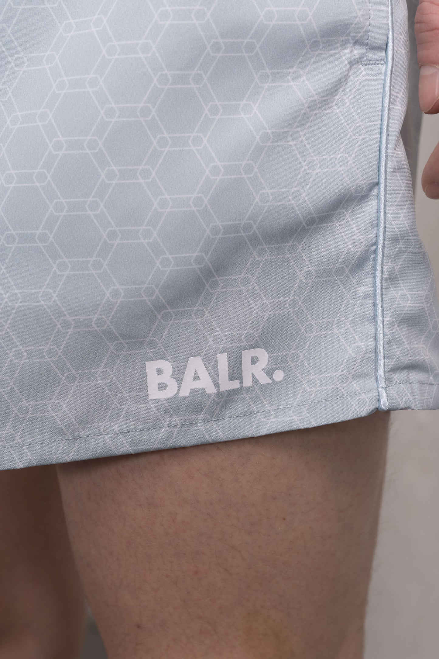 Classic Hexagon Allover Swimshort Ice Flow