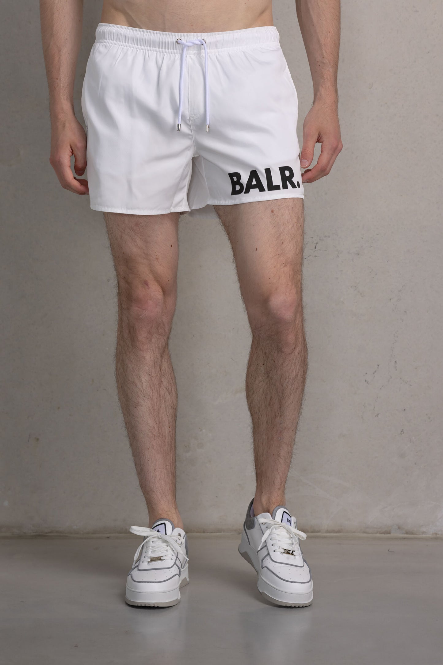Classic Big Brand Swim Short Bright White
