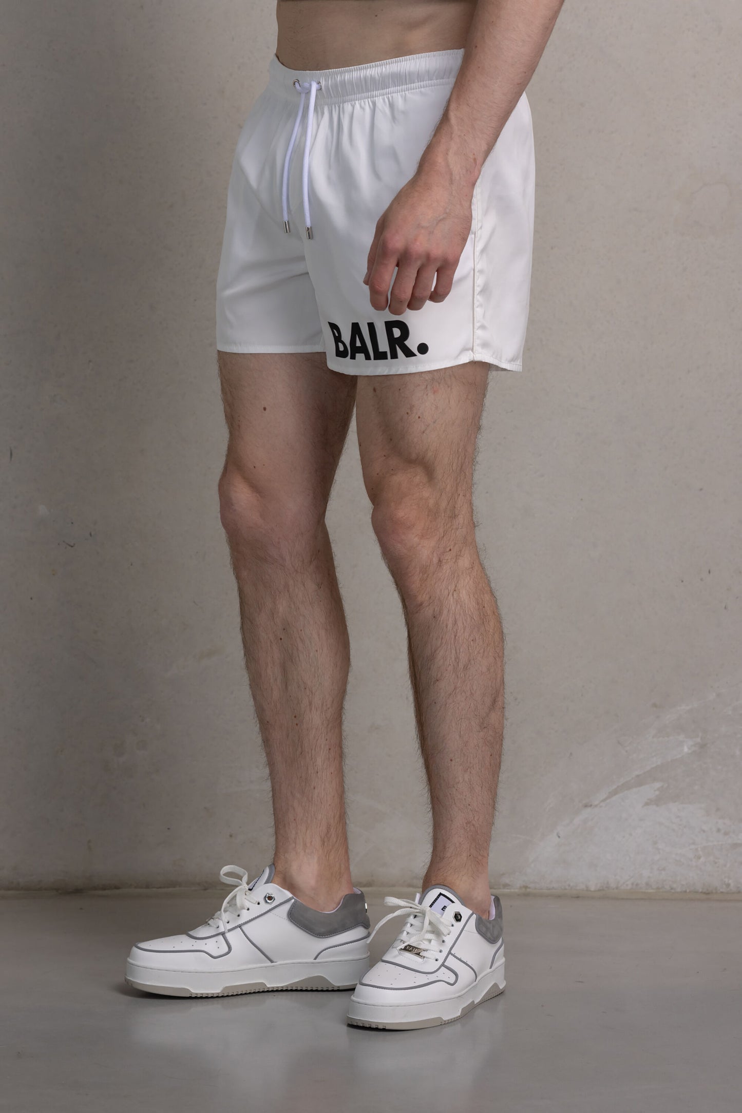 Classic Big Brand Swim Short Bright White