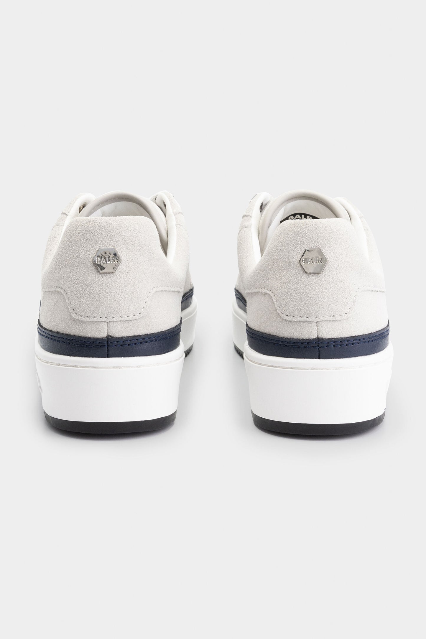 BALR. Suede Two Layer Sneaker Lt Grey