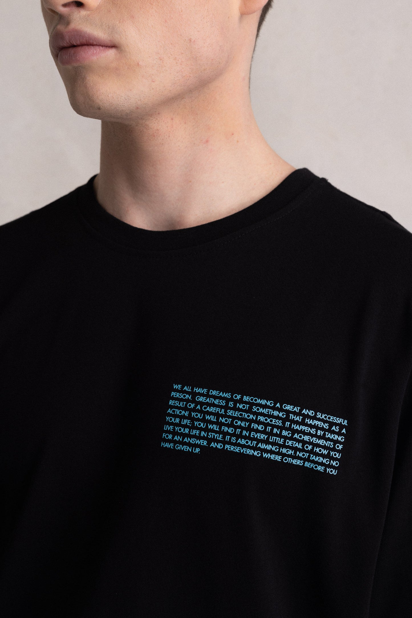 Olaf Straight BALR. Neon Gradient Longsleeve Jet Black