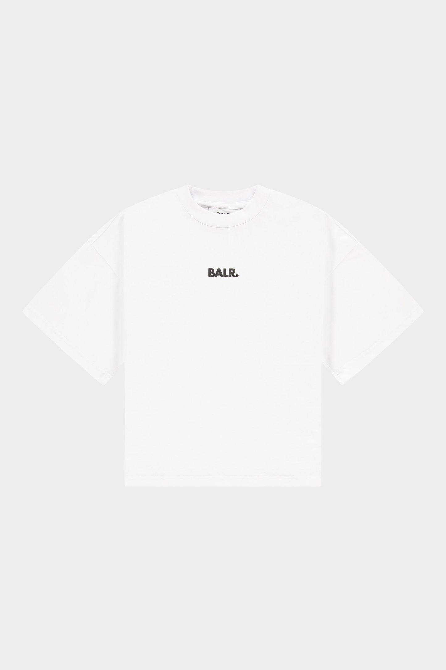 BALR. Wide Crop Tee Brand Bright White
