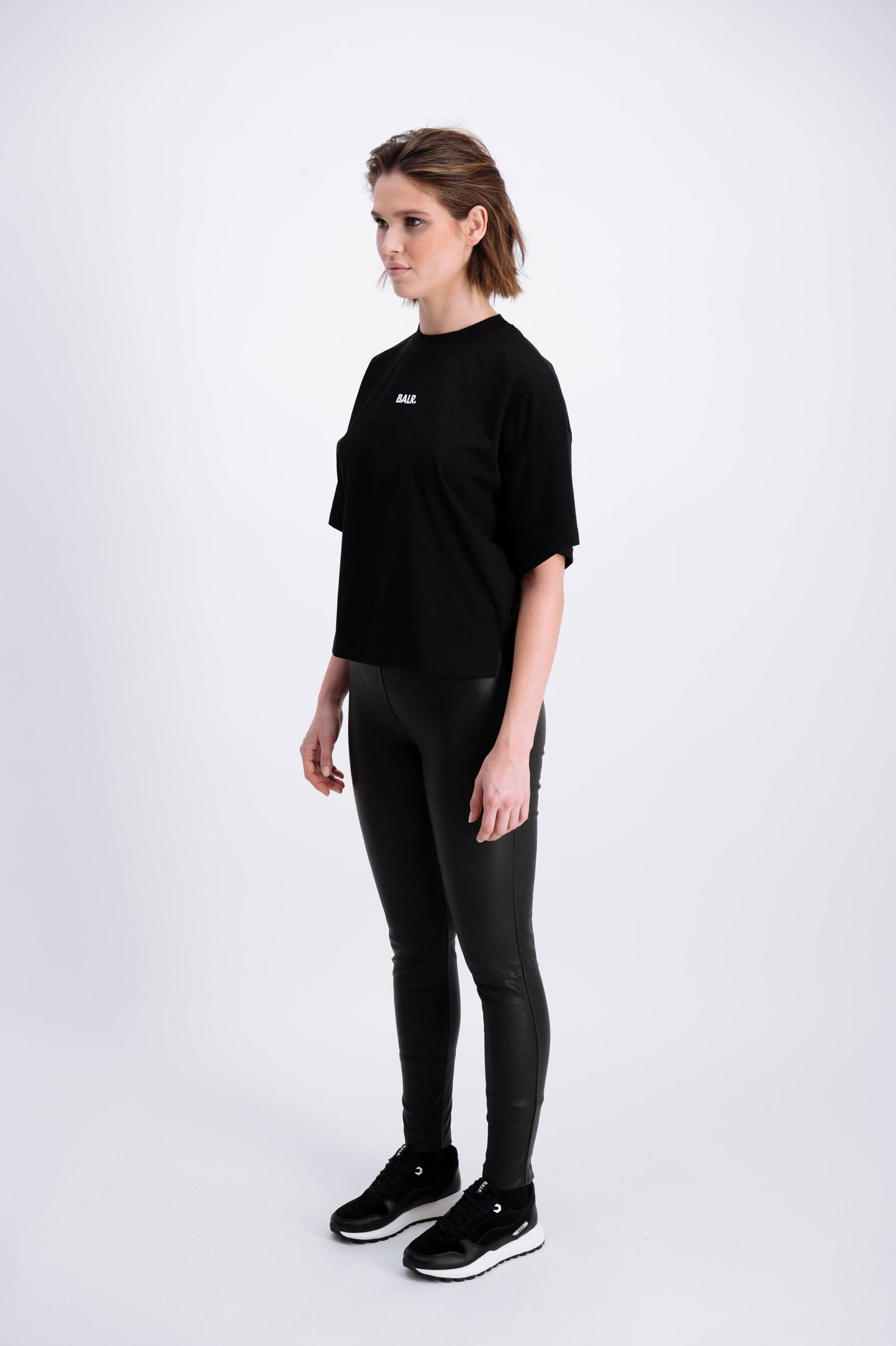 Small Brand Wide Tee Jet Black