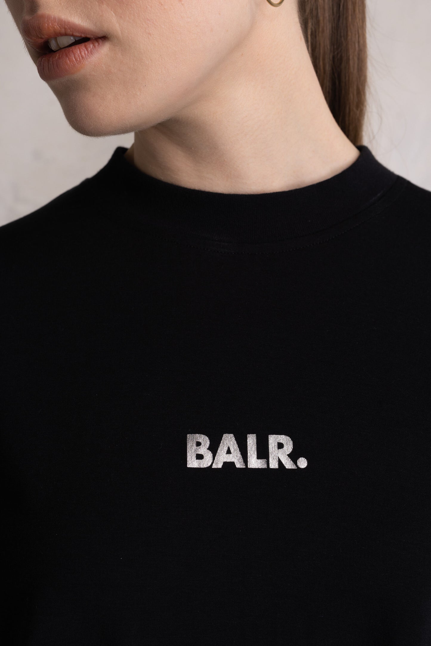 Kate Oversized Solid T-Shirt Jet Black