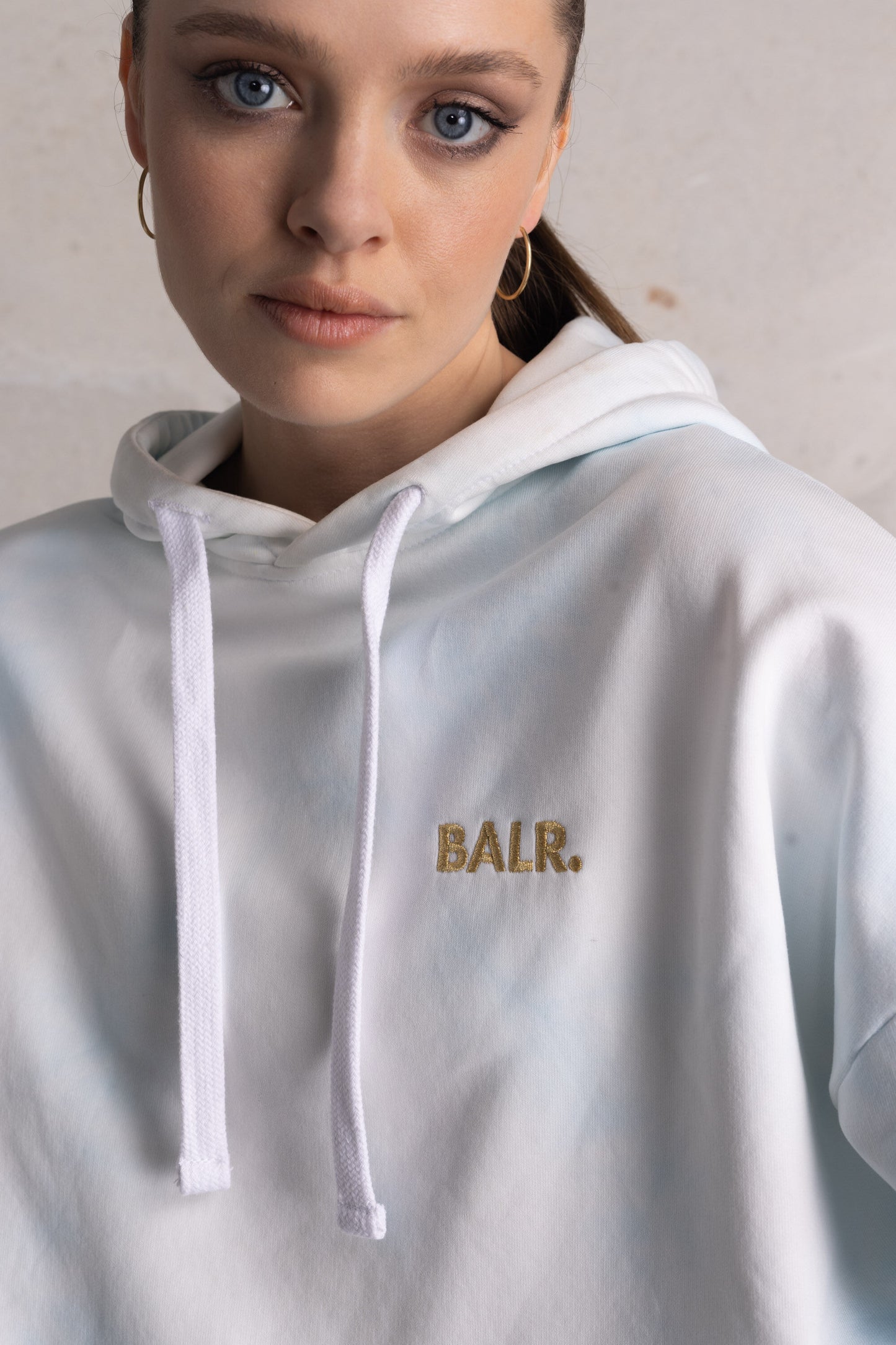 Eve Oversized Tie Dye Hoodie Women Bright White