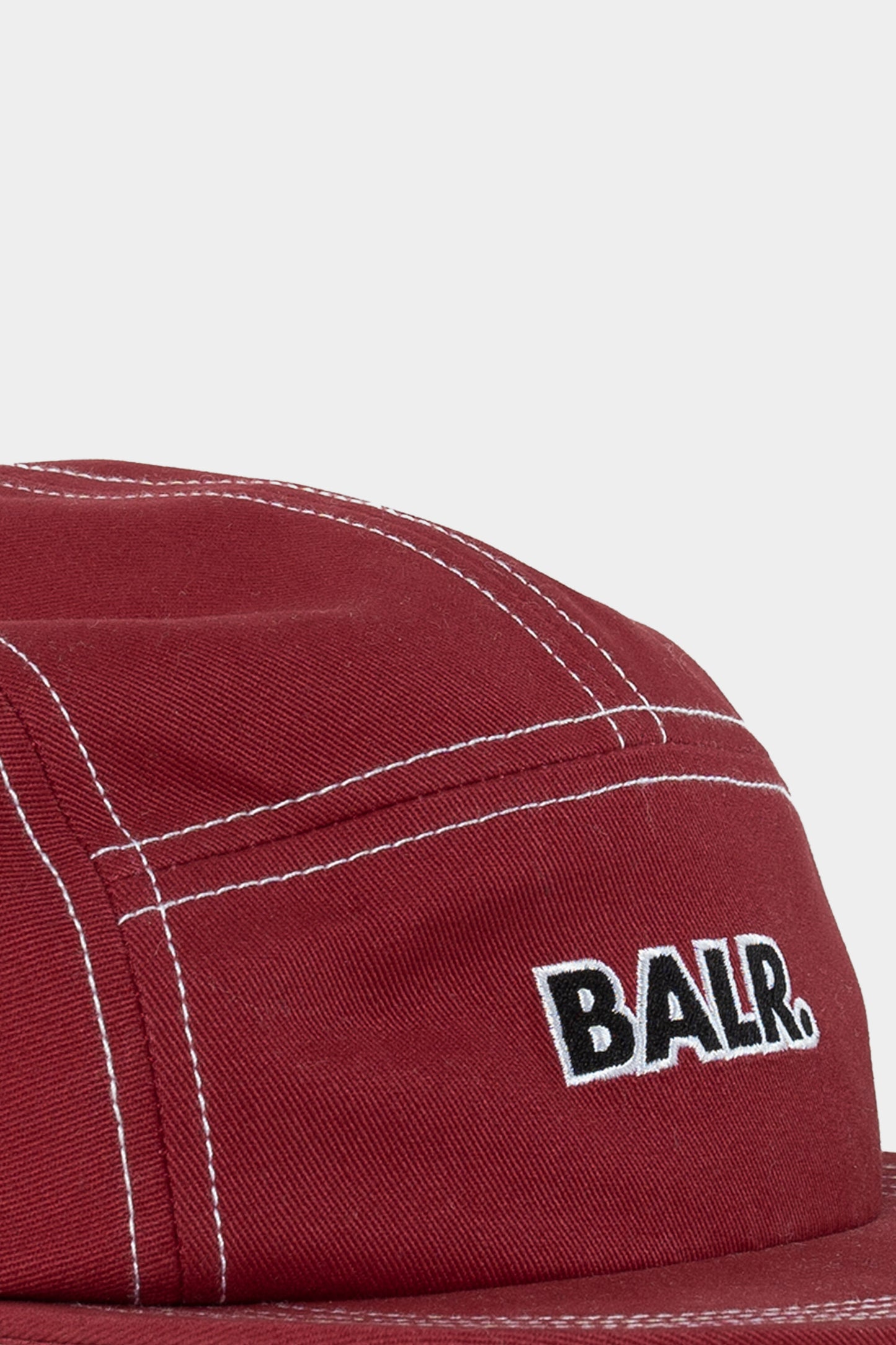 Cotton Contrast Stitch 5-Panel Cap Red Dahlia