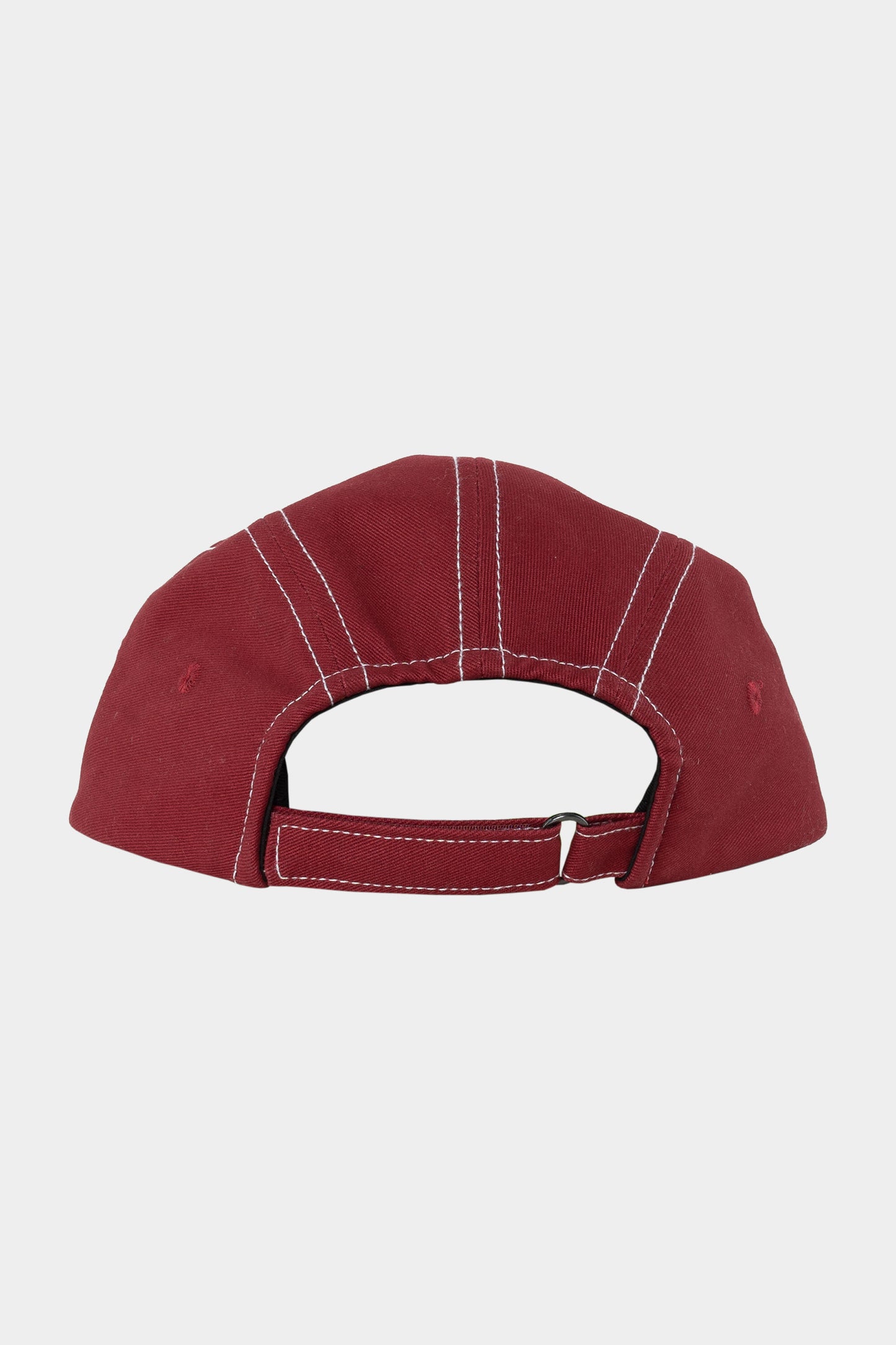 Cotton Contrast Stitch 5-Panel Cap Red Dahlia