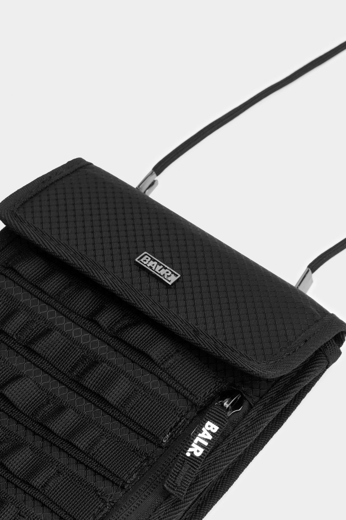 Ferentino Ripstop Shoulder Bag Jet Black