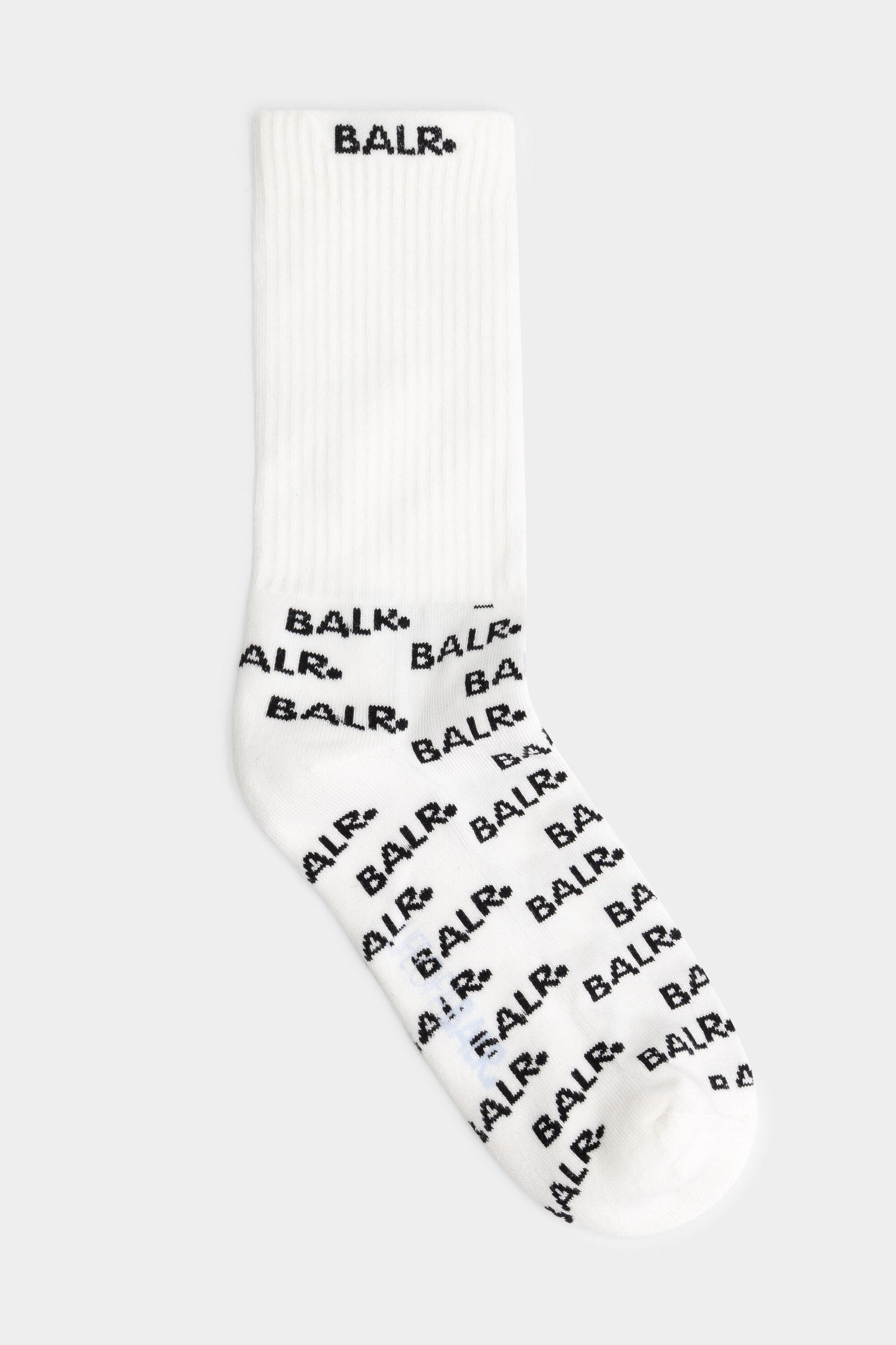 BALR. 2-Pack AOP Logo Socks Bright White/Jet Black