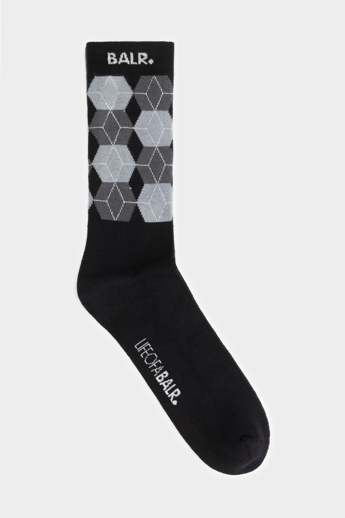 Mason Diamond Socks 2-Pack Jet Black/Bright White