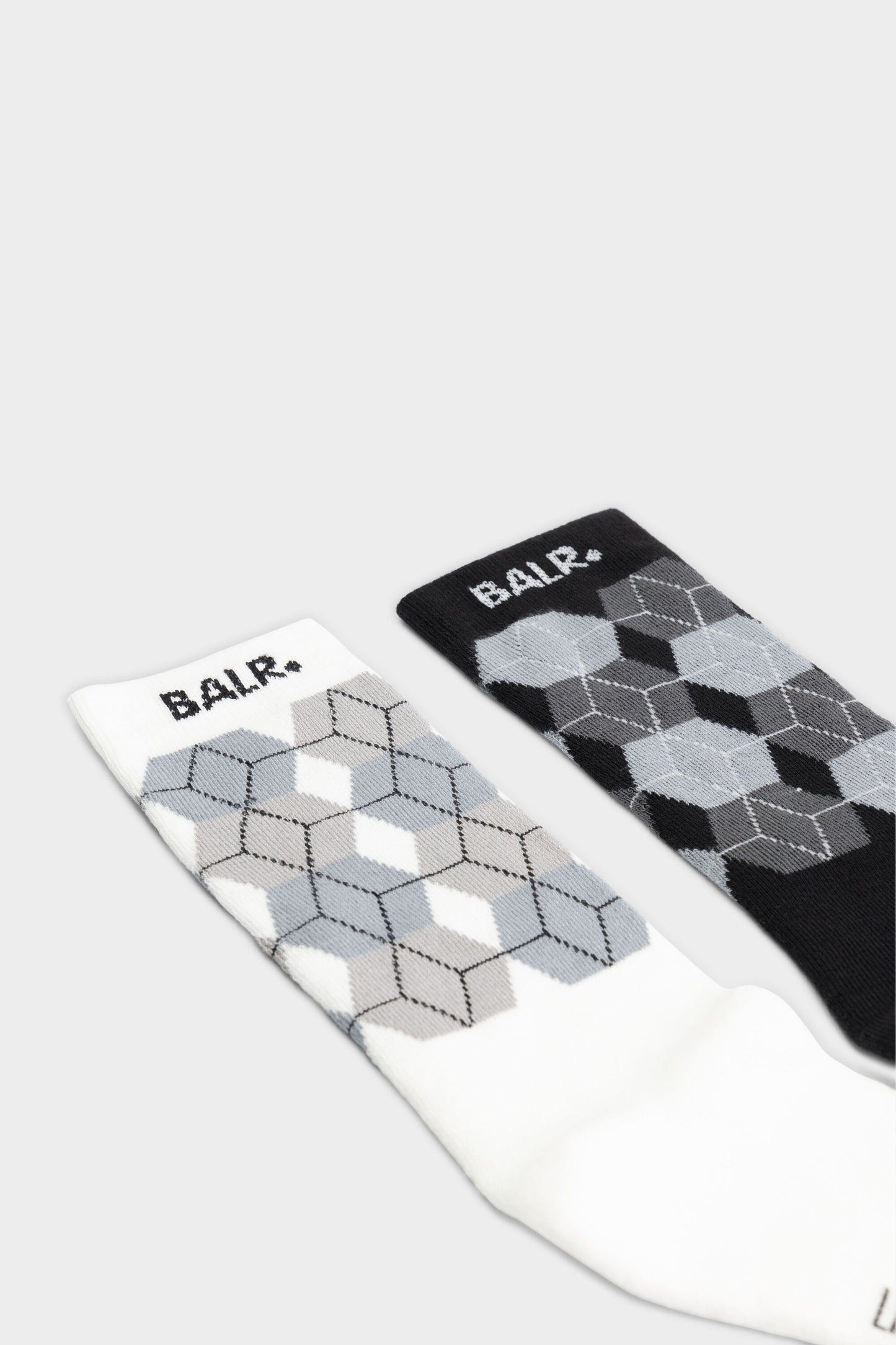 Mason Diamond Socks 2-Pack Jet Black/Bright White