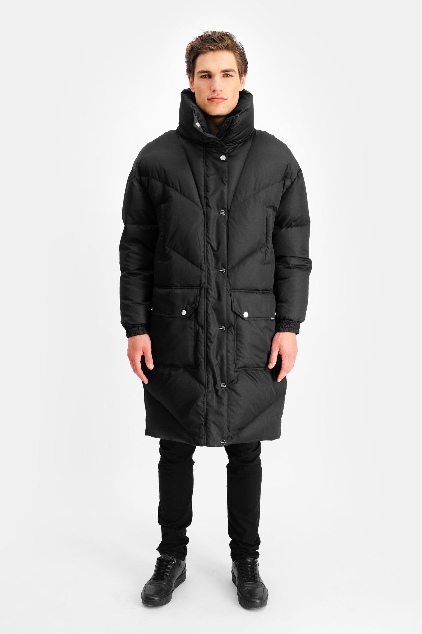 Dante Unisex Oversized Long Puffer Jet Black