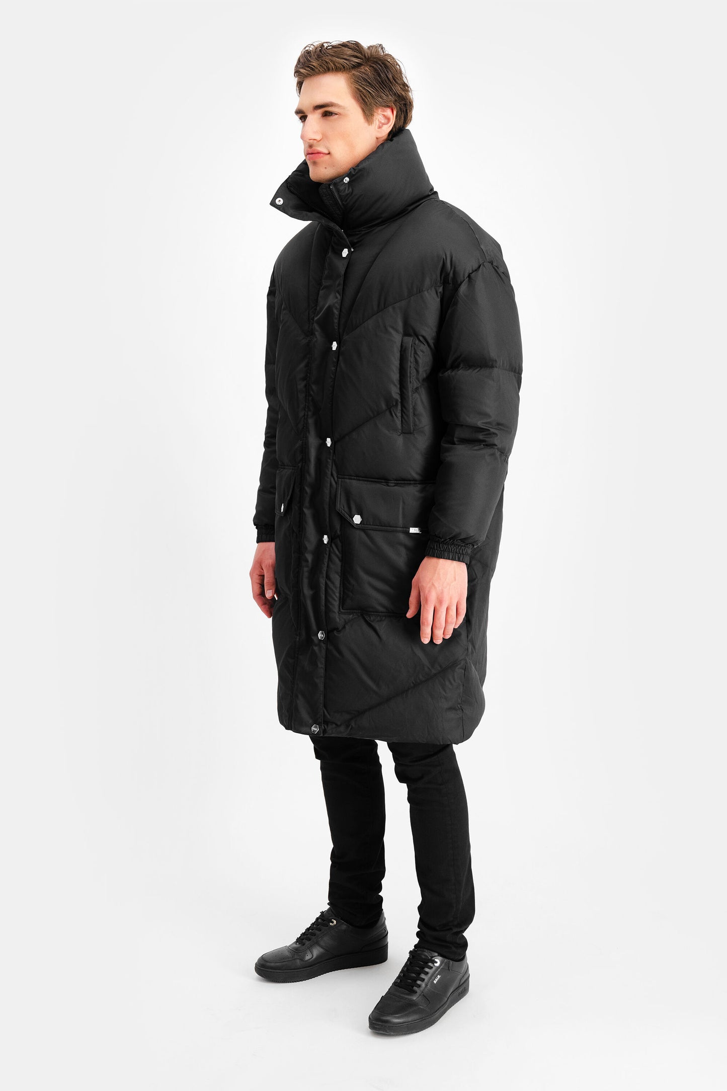 Dante Unisex Oversized Long Puffer Jet Black