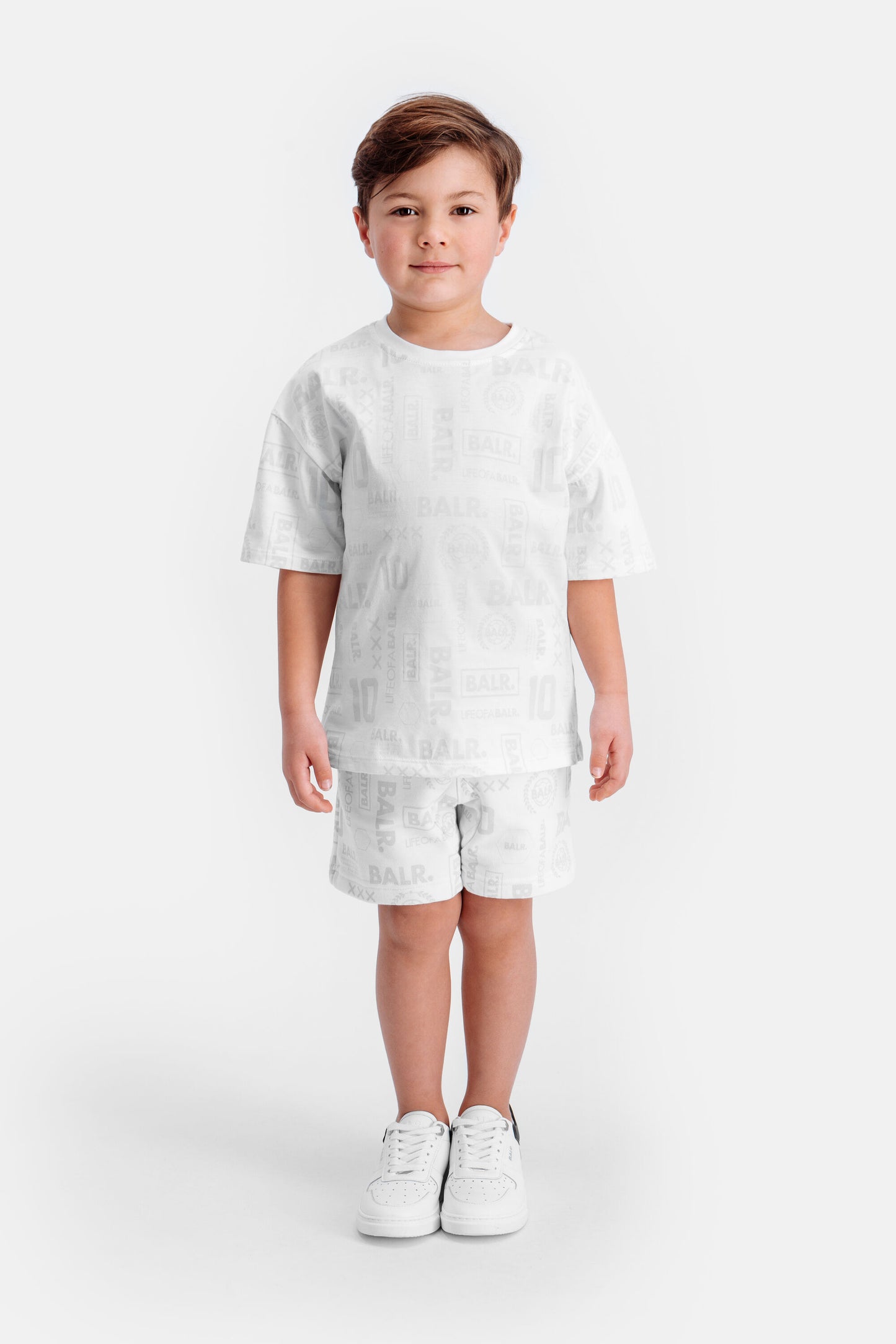 Kinderen Q-Series Sweatshorts Bright White Logo