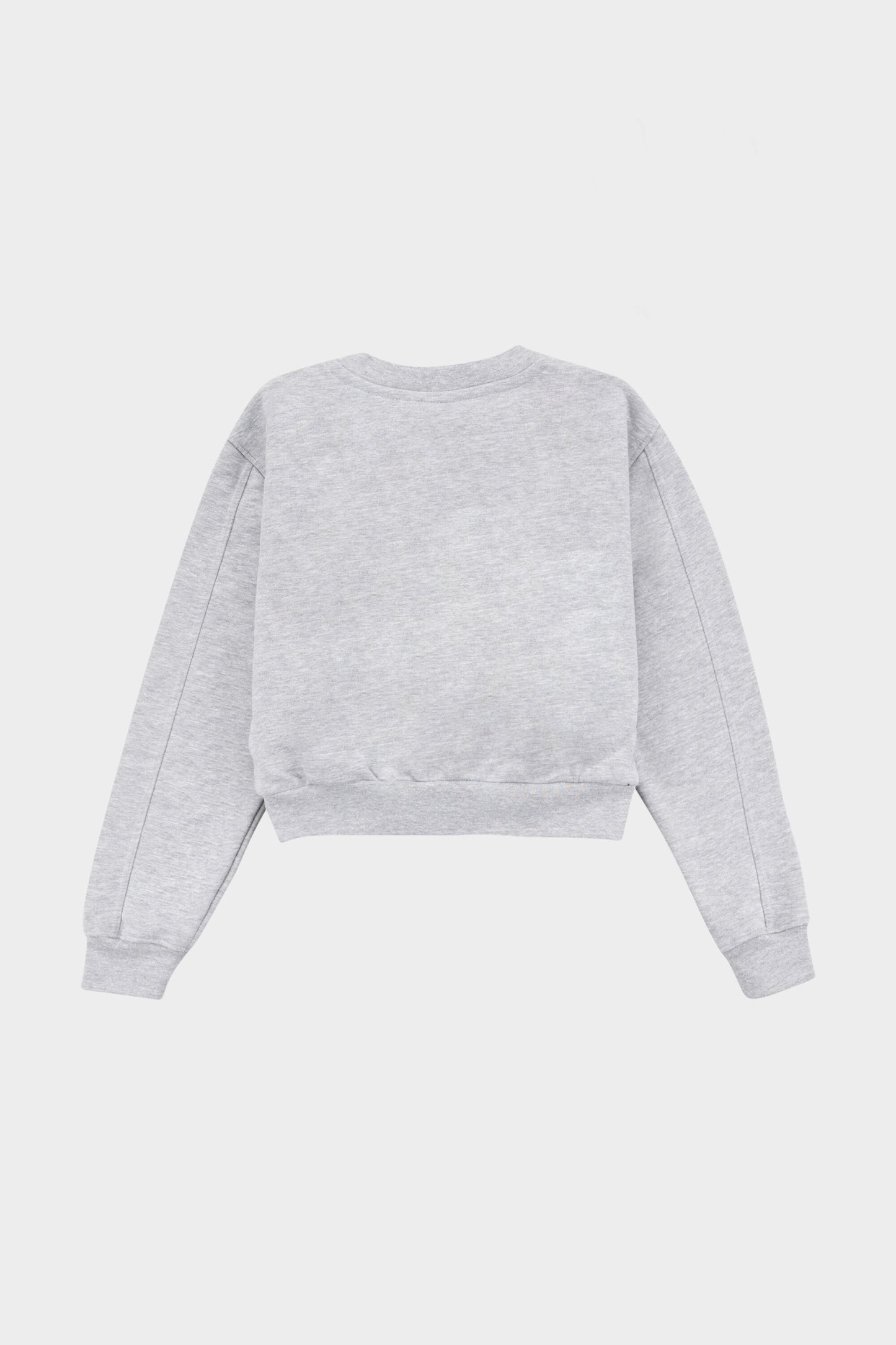 Kids Loose Crewneck Embro 1 Grey Heather