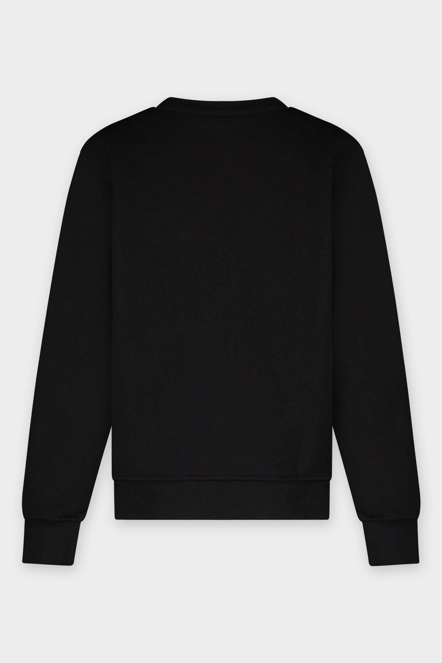 Straight Satin Embro Crewneck Kids Jet Black