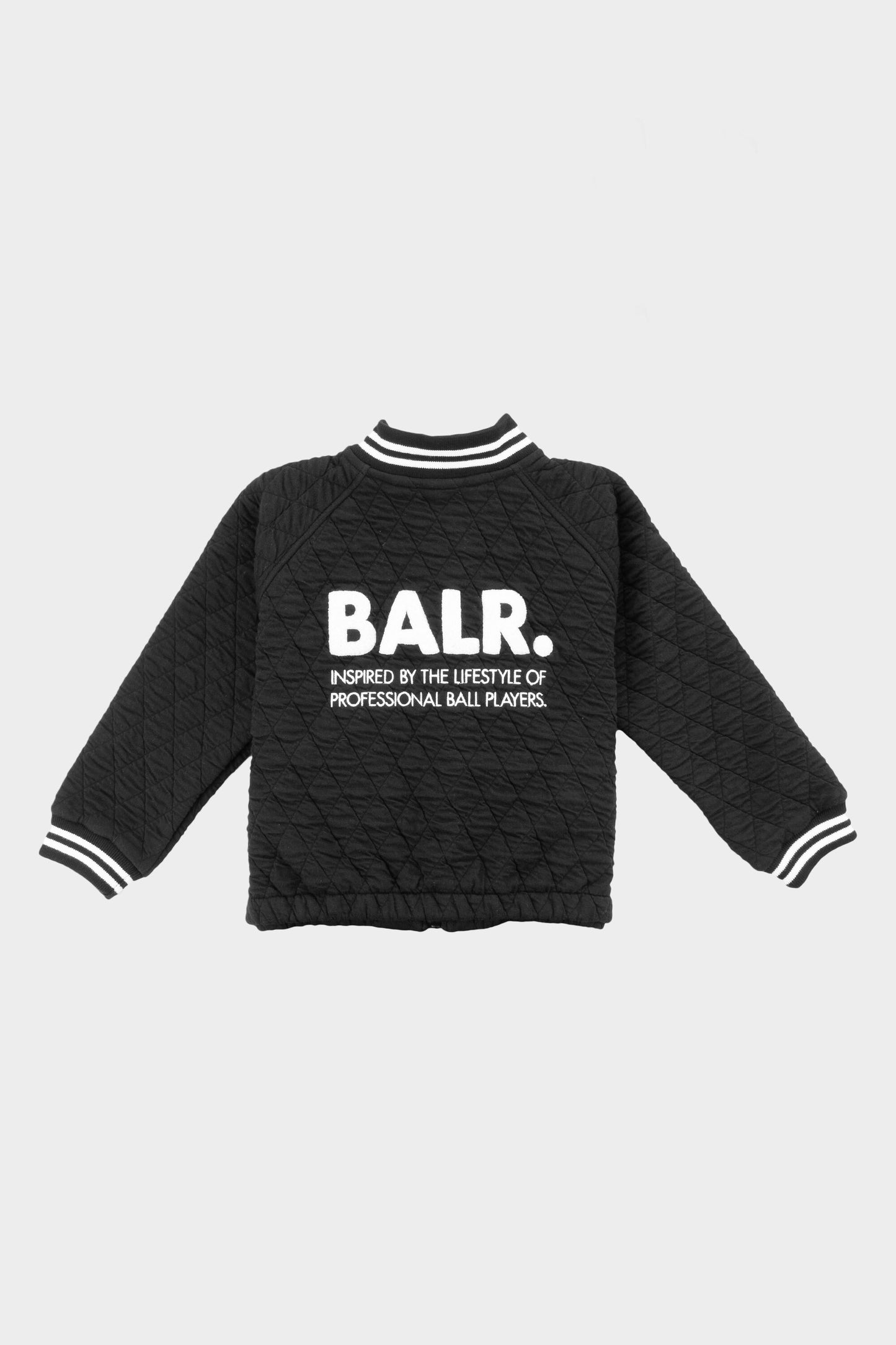 Kids Knitted Bomber Jacket Jet Black