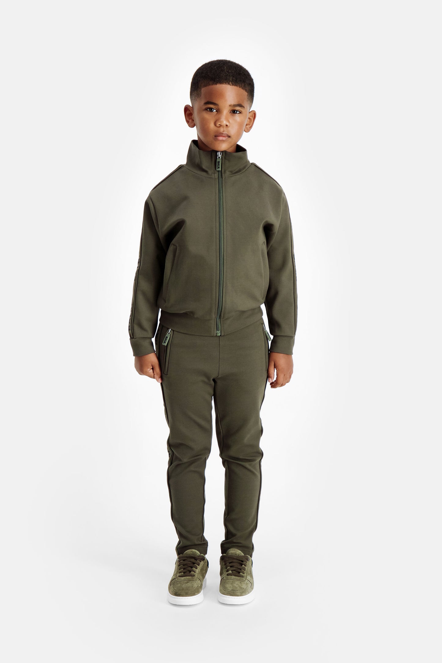 Jerry Slim Track Jacket Kinderen Ivy Groen