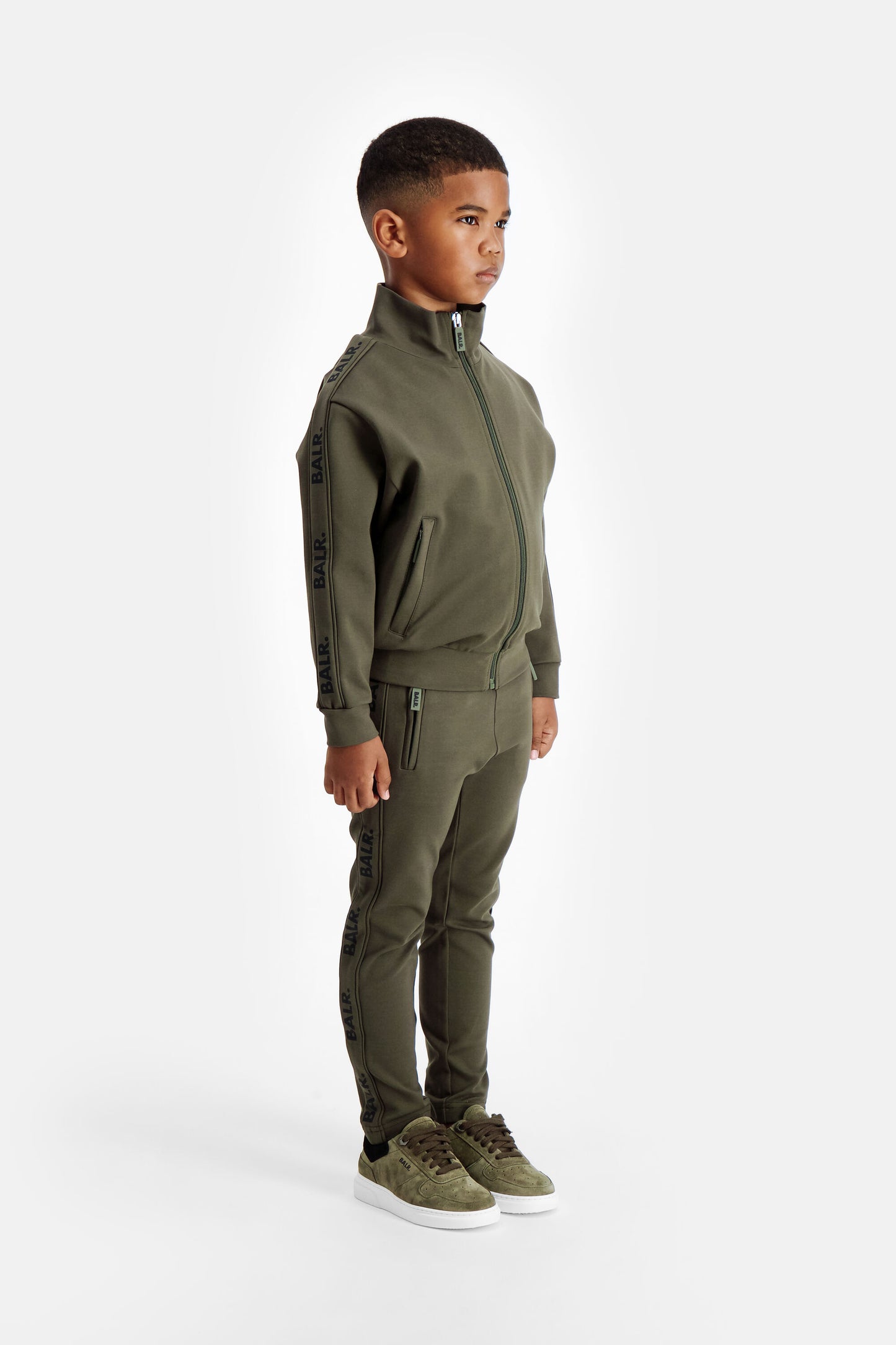 Jerry Slim Track Jacket Kinderen Ivy Groen