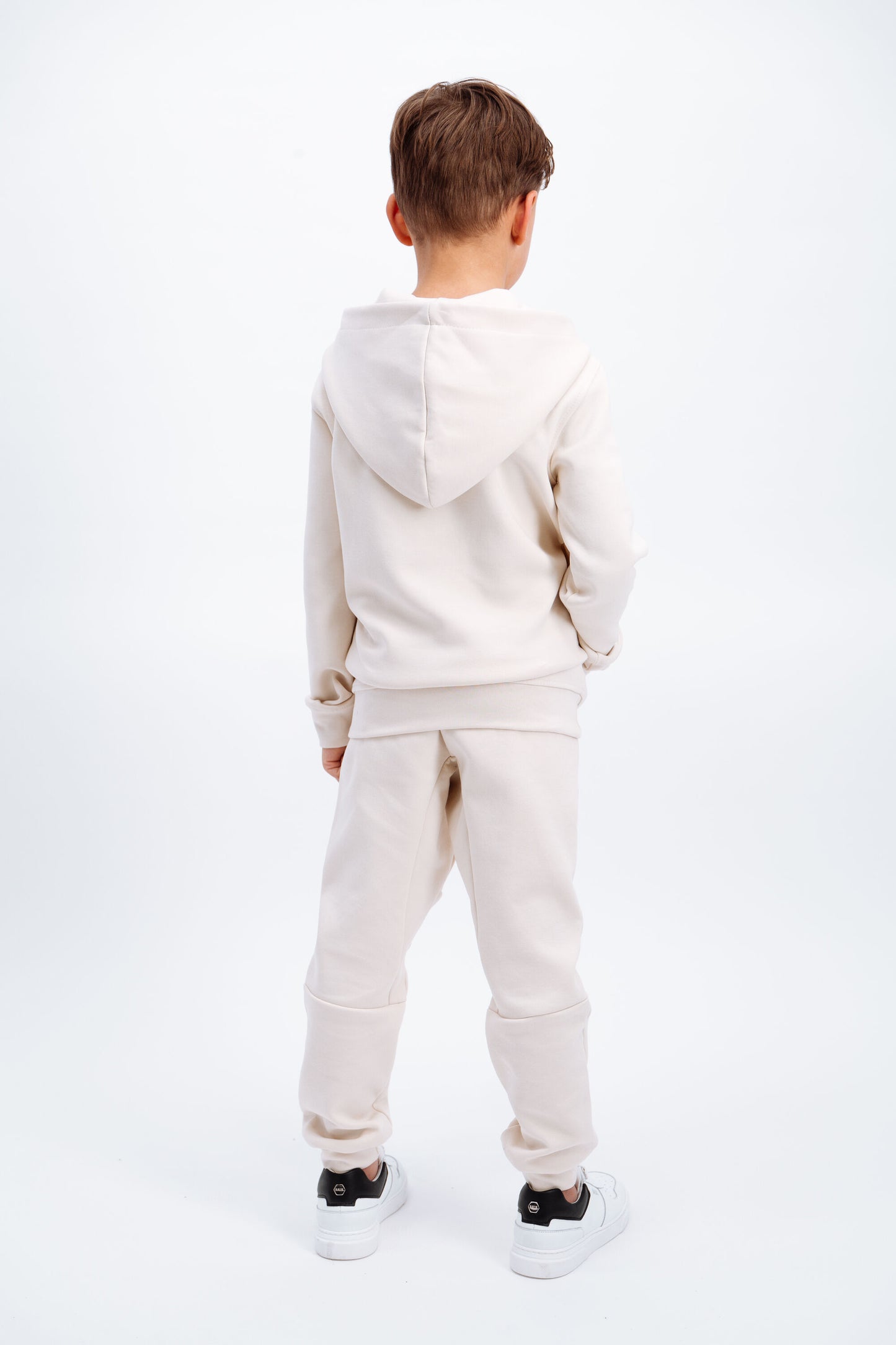 Kids Q-Series Zip Thru Hoodie White Swan