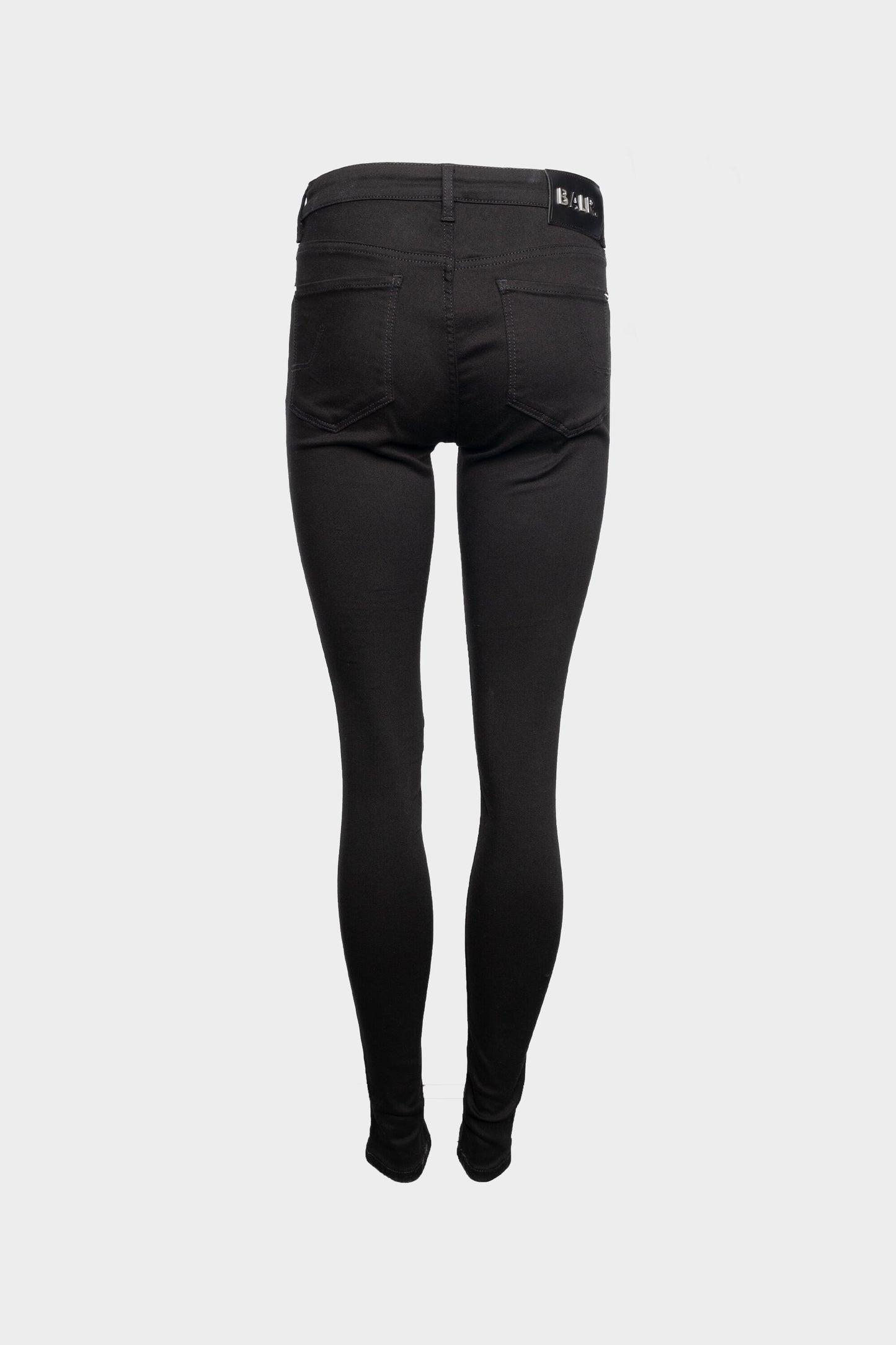 BALR. Clean Black Jeans Mid Super Skinny Women Black