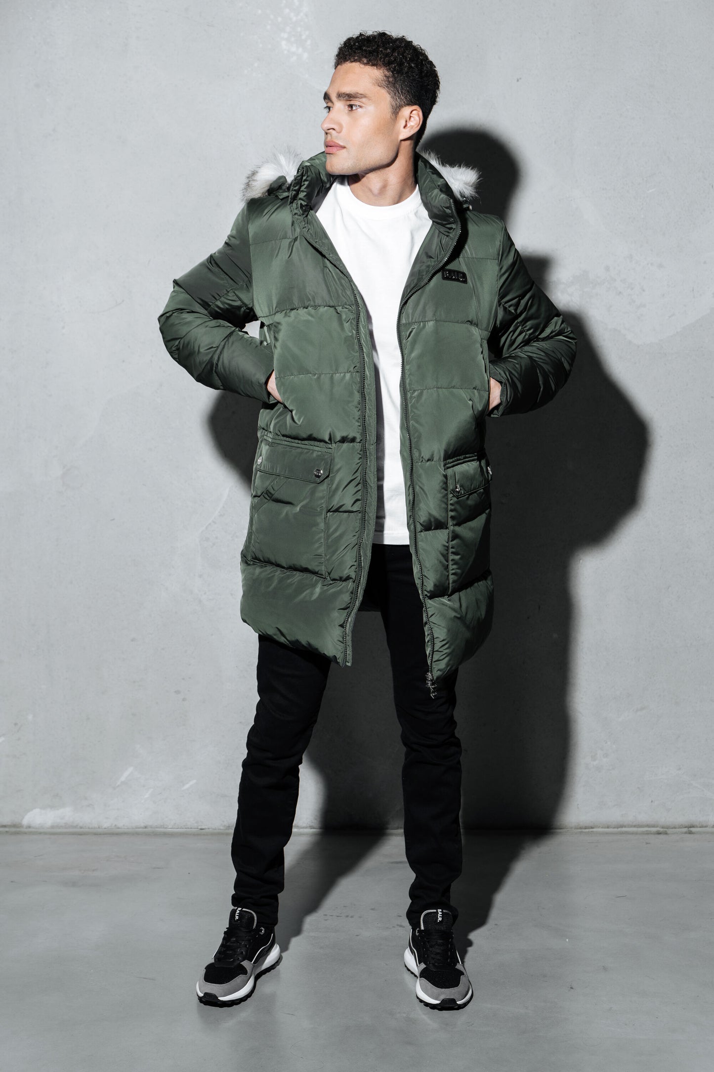 Down Parka Bottle Green