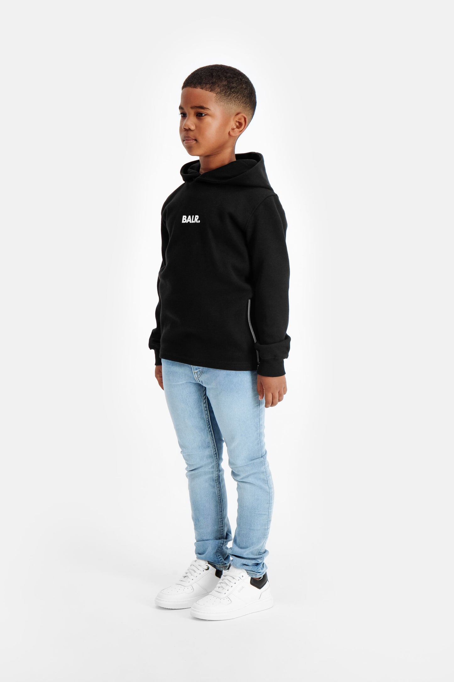 Q-Series Straight Classic Hoodie Kids Jet Black