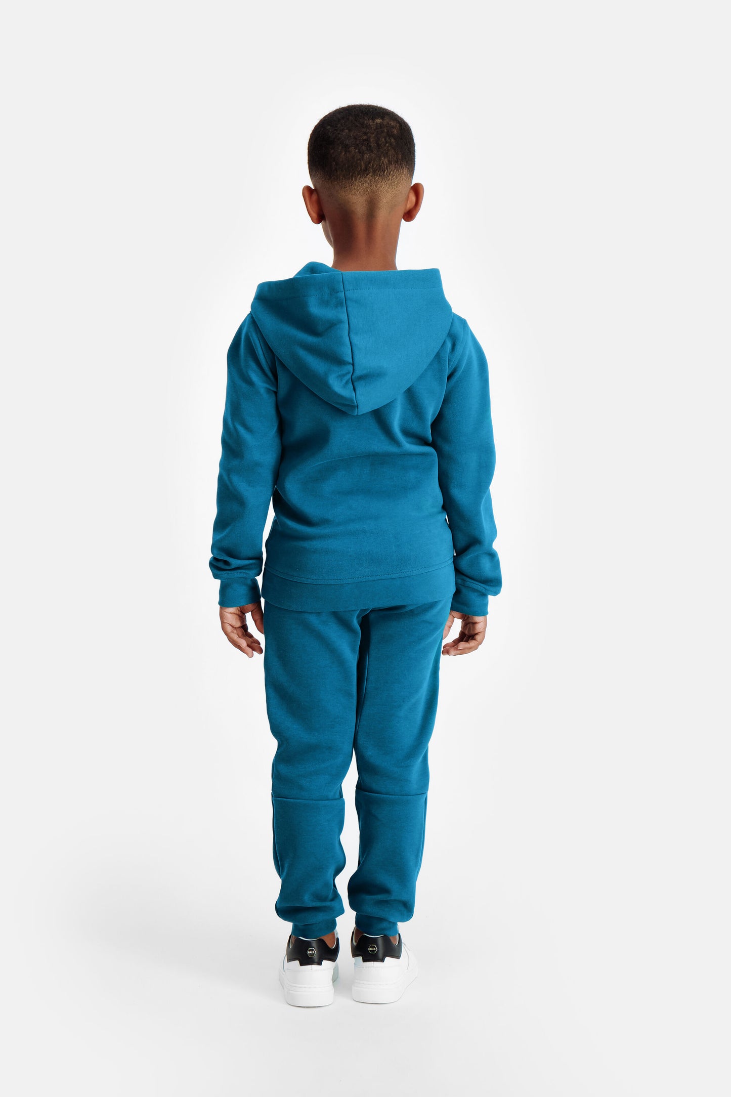 Q-Series Straight Zip Thru Hoodie Kinderen Blauwe Inkt