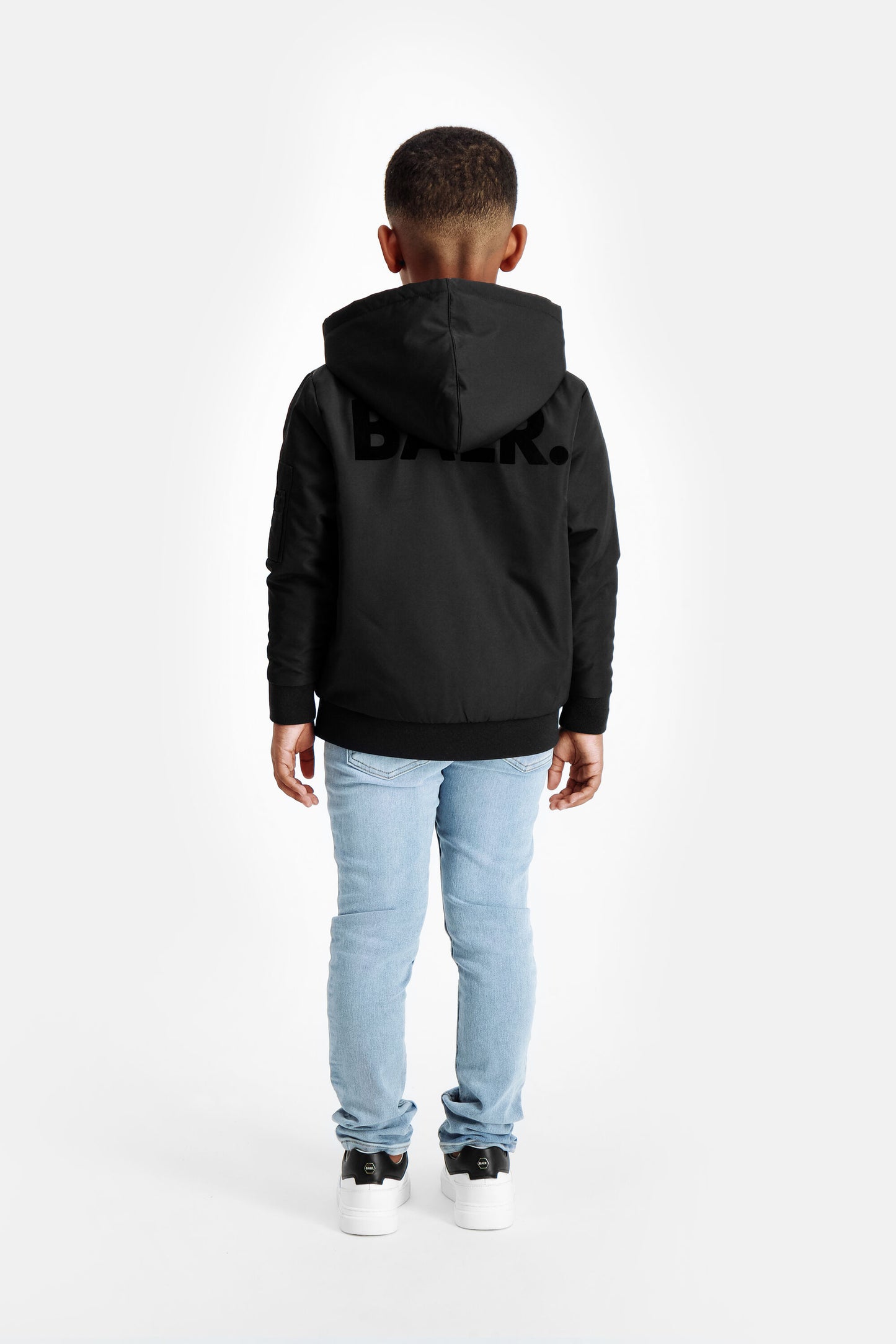 Roqi Flock Bomber Jacket Kinderen Jet Zwart