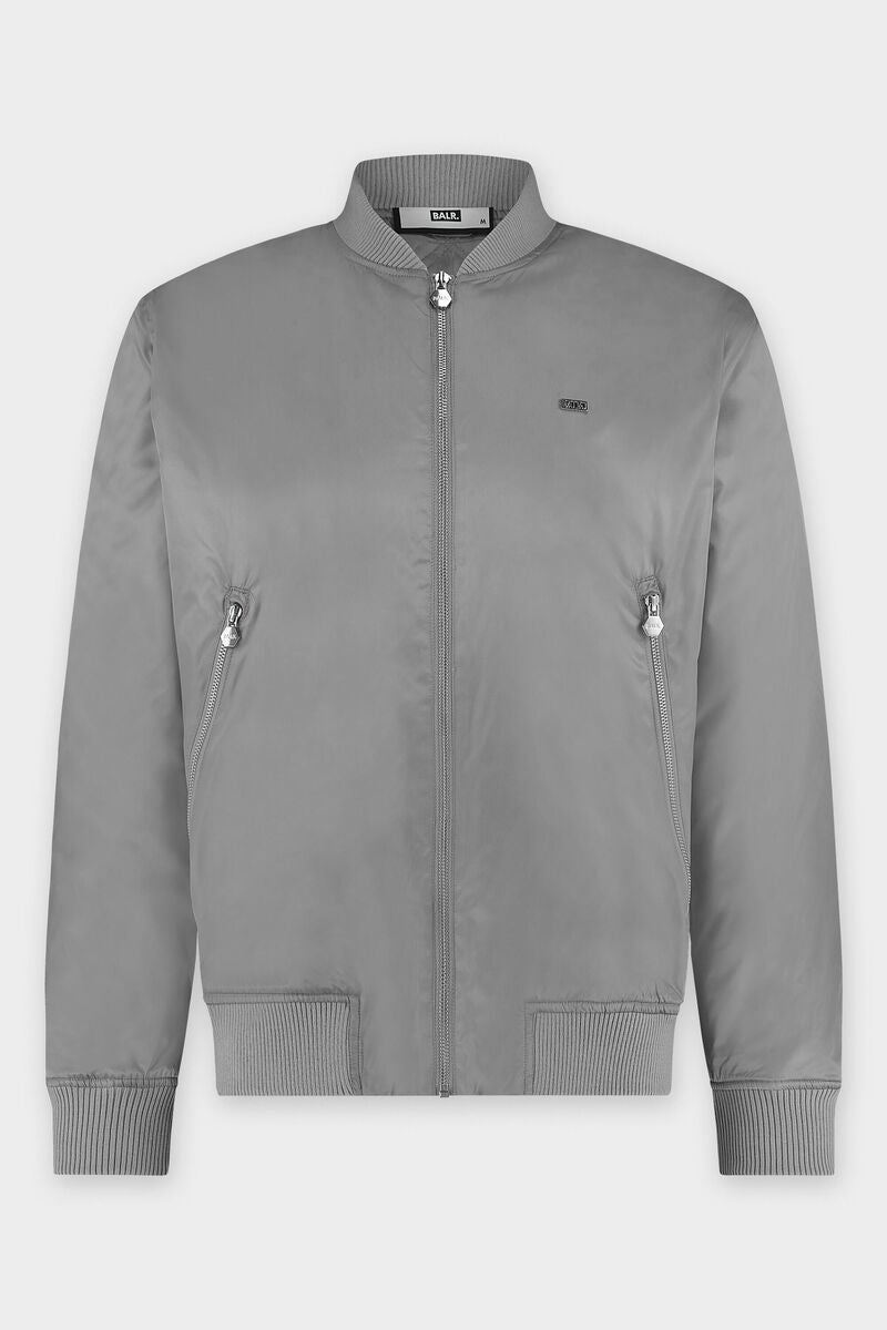 Hazel Unisex Loose BALR. Bomber Jacket Mirage Grey