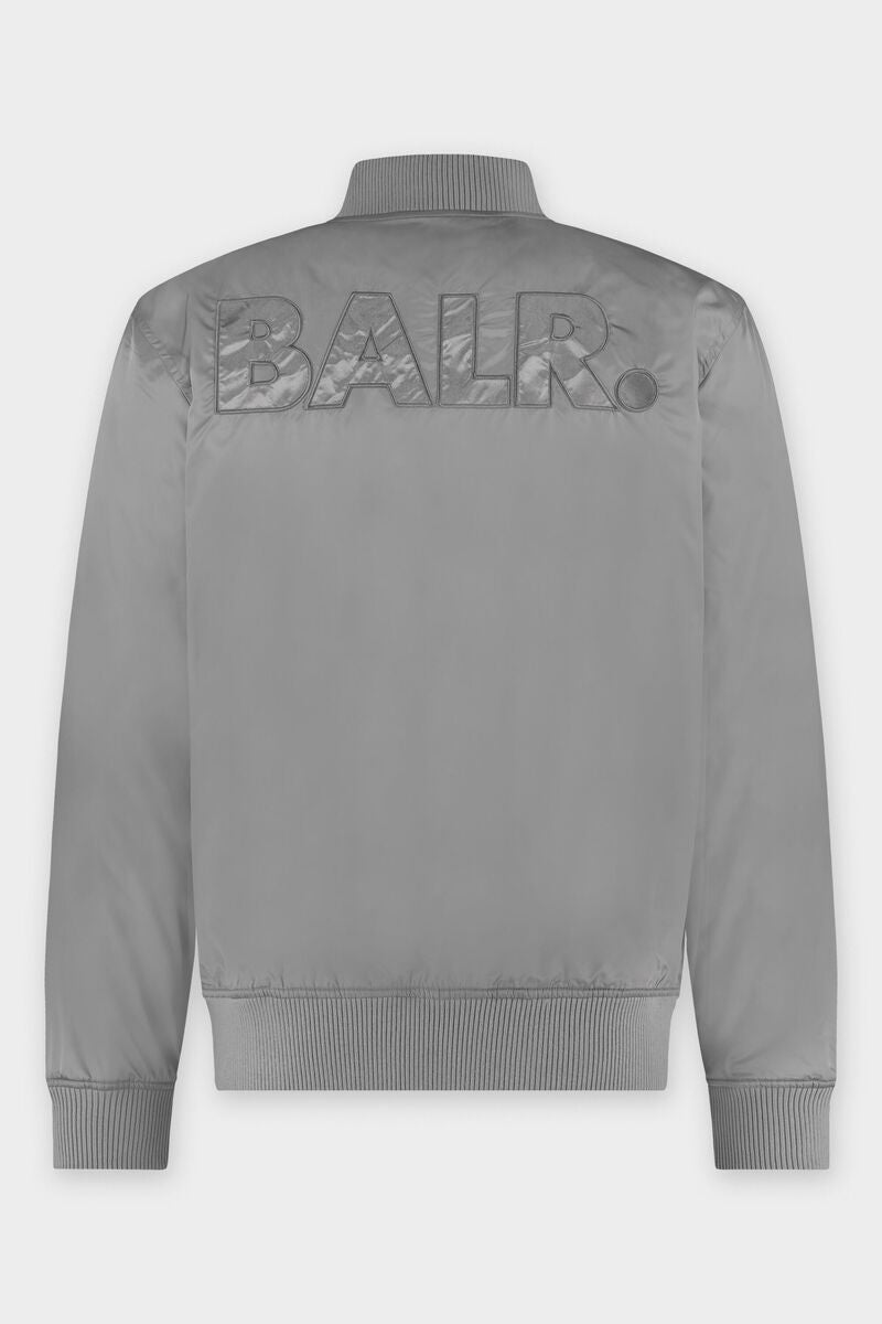 Hazel Unisex Loose BALR. Bomber Jacket Mirage Grey