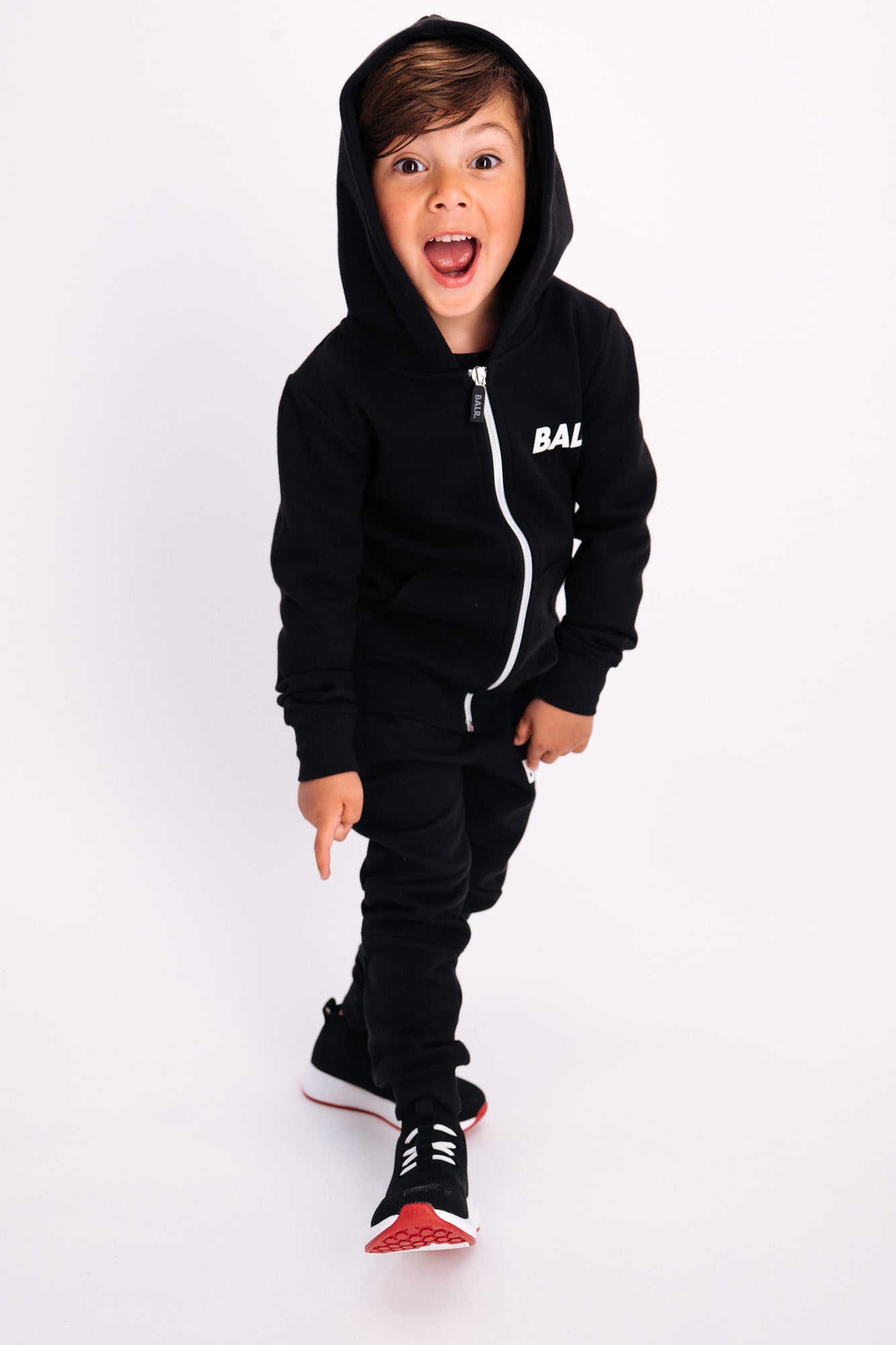 Q-Series Zip Thru Hoodie Black