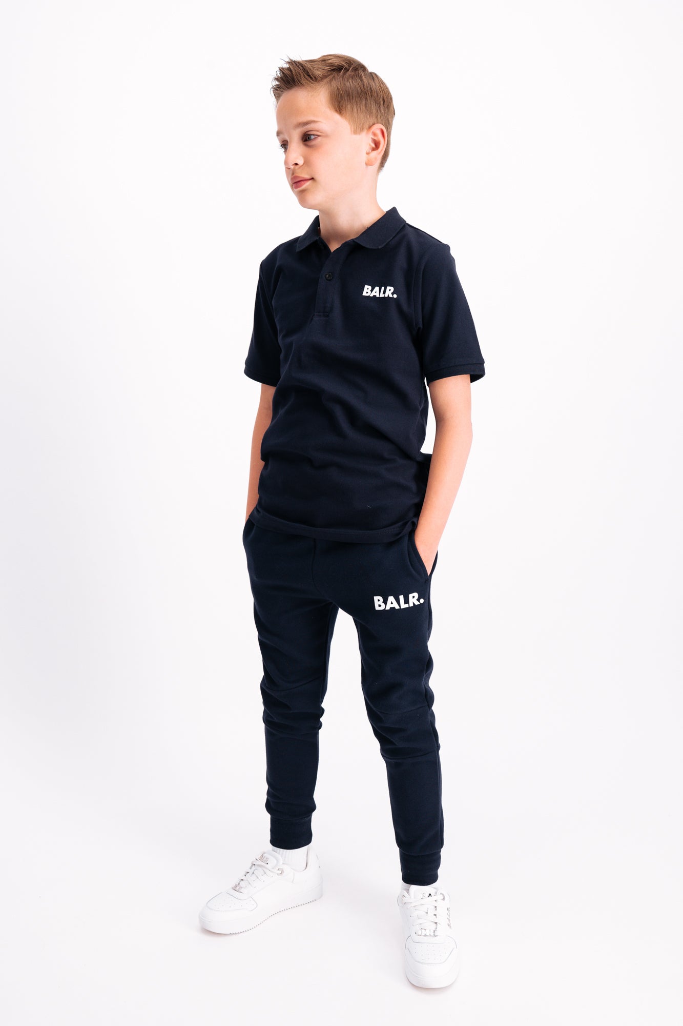 Brand Logo Polo Navy Blue