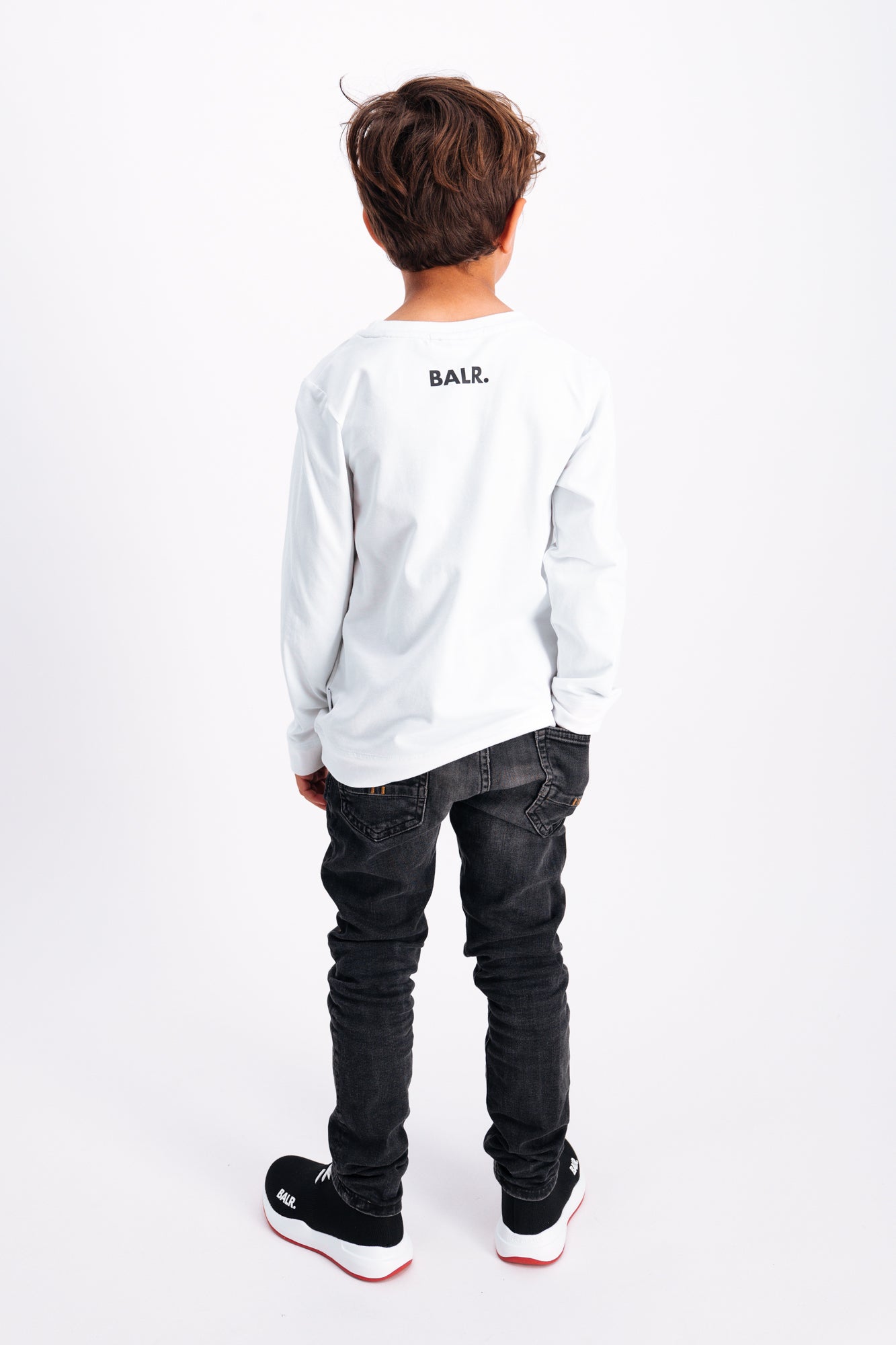 Markenlogo T-Shirt L/S Weiß