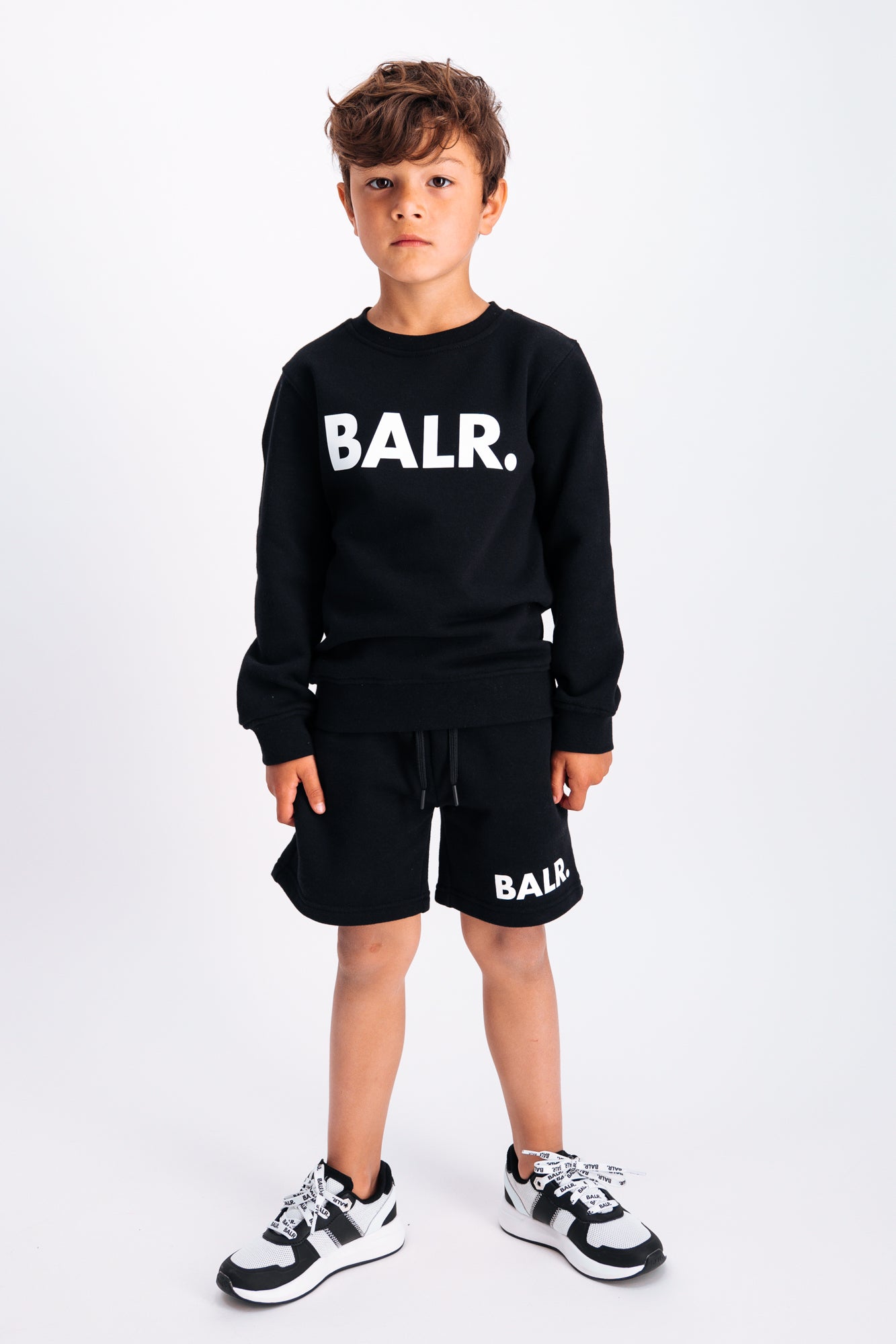Brand Logo Crew Neck Black